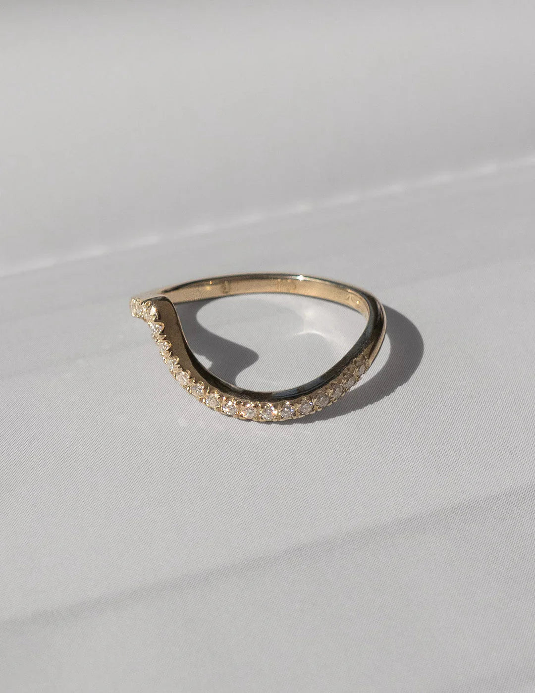 1.0CT Marquise Lab Grown Diamond By Pass Unique Ring With Band