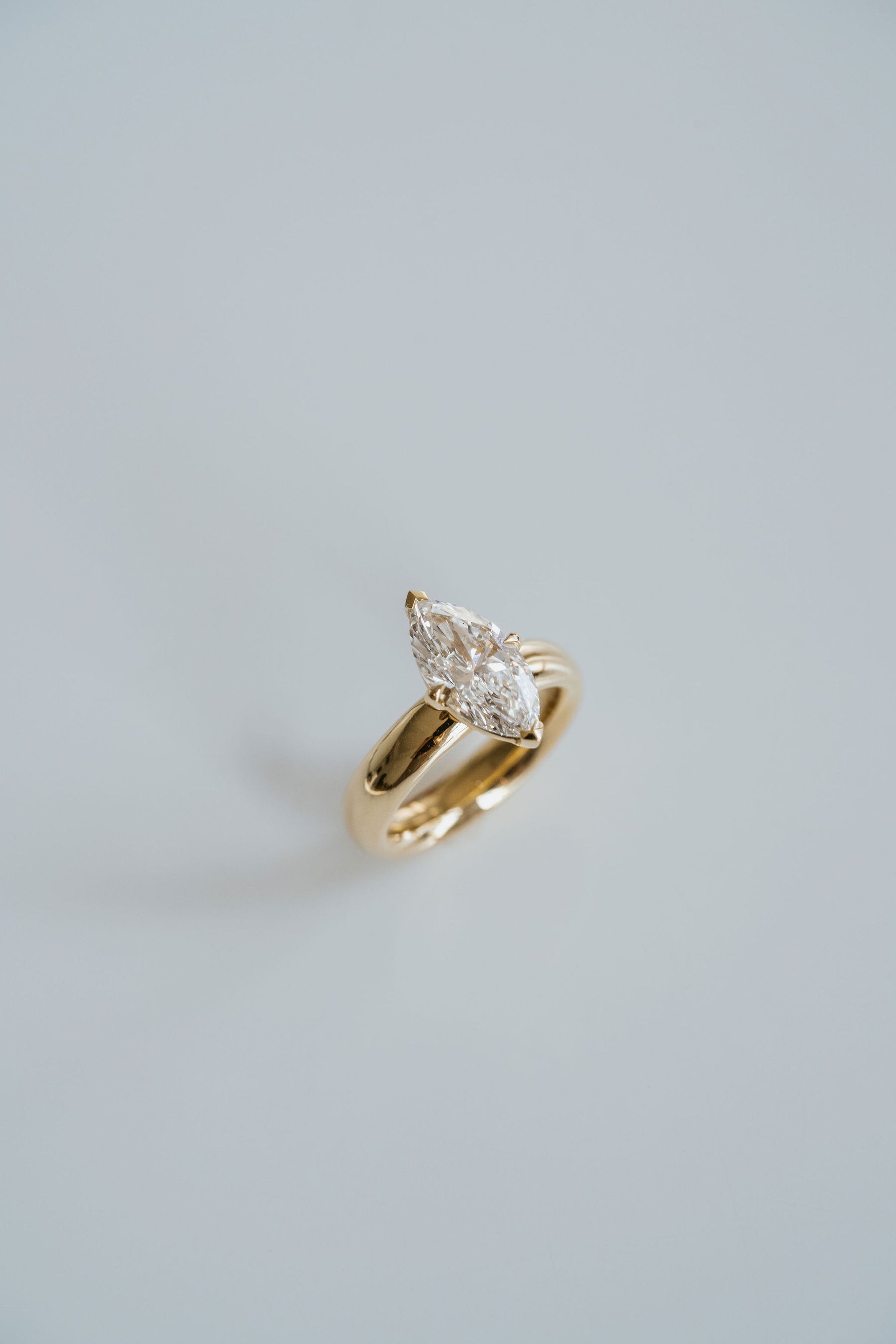 2.0CT Marquise Lab Grown Diamond Solitaire Engagement Ring