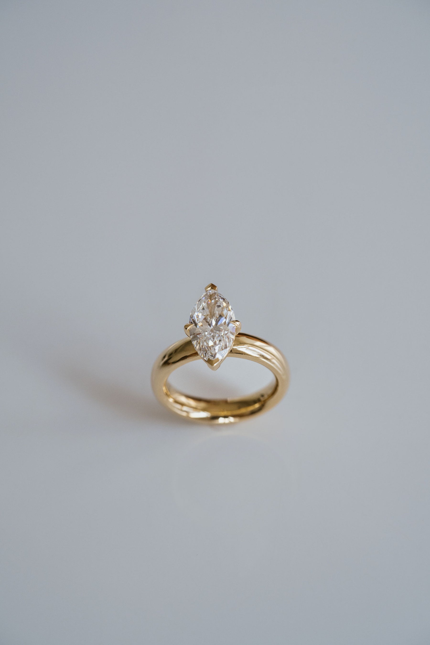 2.0CT Marquise Lab Grown Diamond Solitaire Engagement Ring