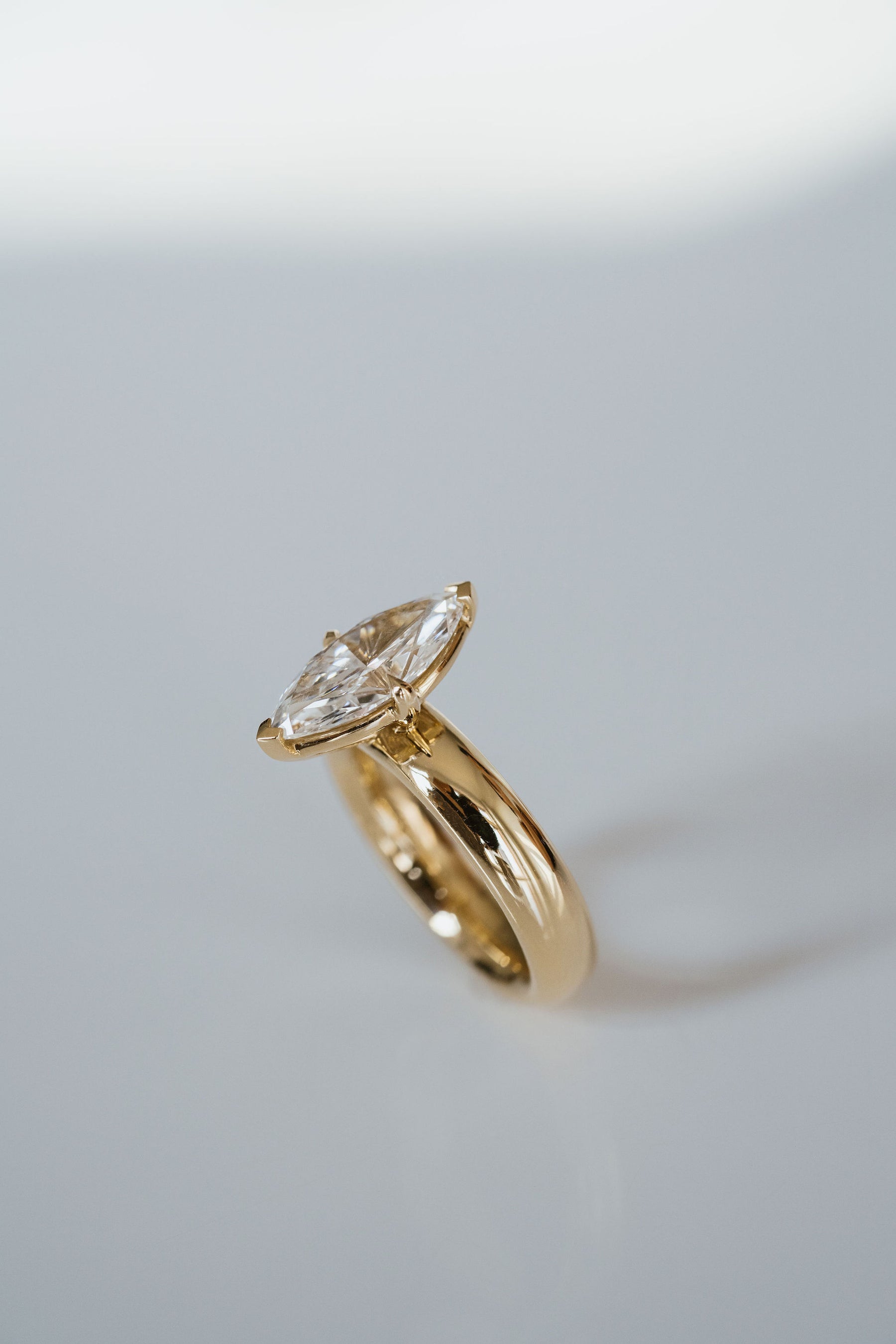 2.0CT Marquise Lab Grown Diamond Solitaire Engagement Ring