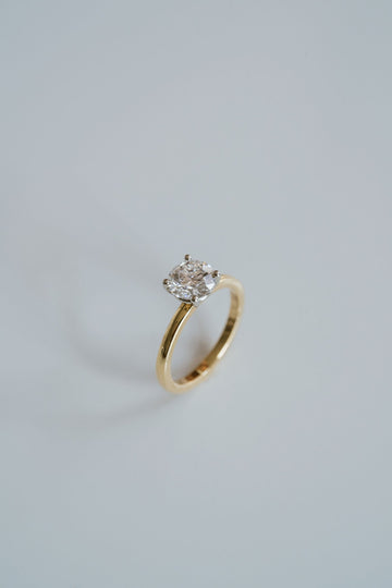 1.50CT Round Lab Grown Diamond Two Tone Solitaire Engagement Ring
