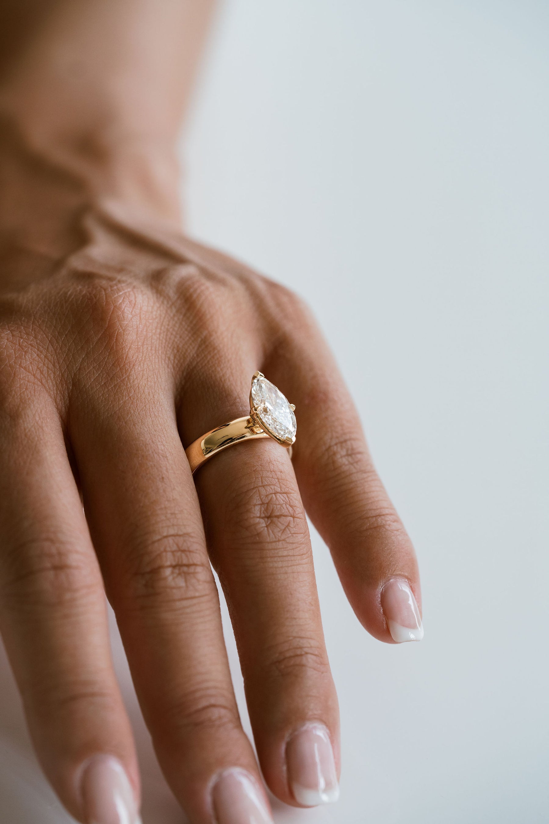 2.0CT Marquise Lab Grown Diamond Solitaire Engagement Ring