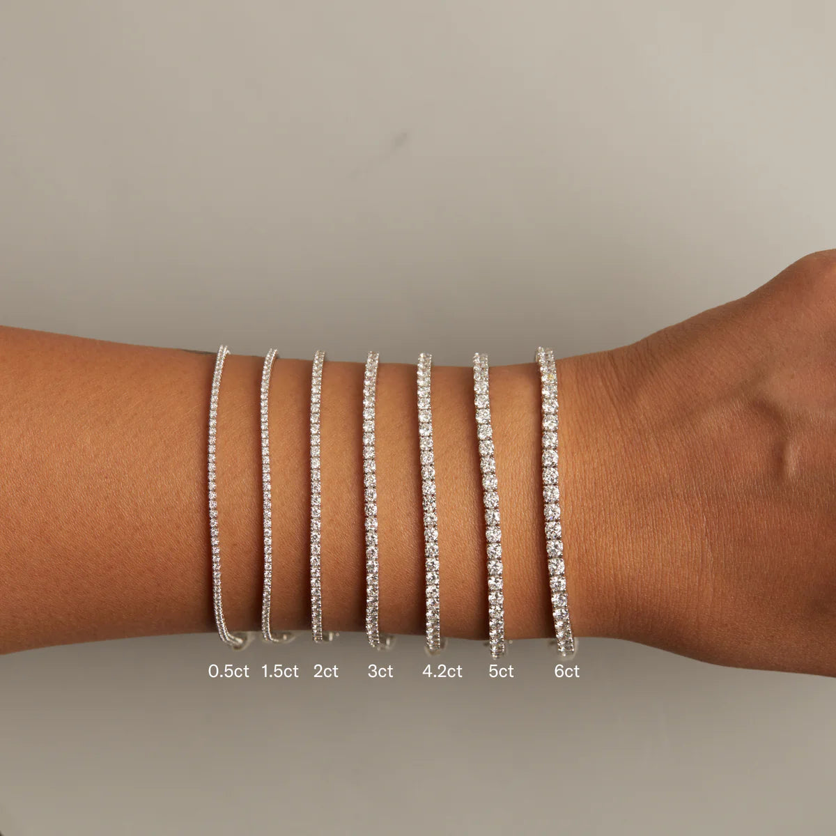 2.0tcw Round Lab Grown Diamond Tennis Bracelet