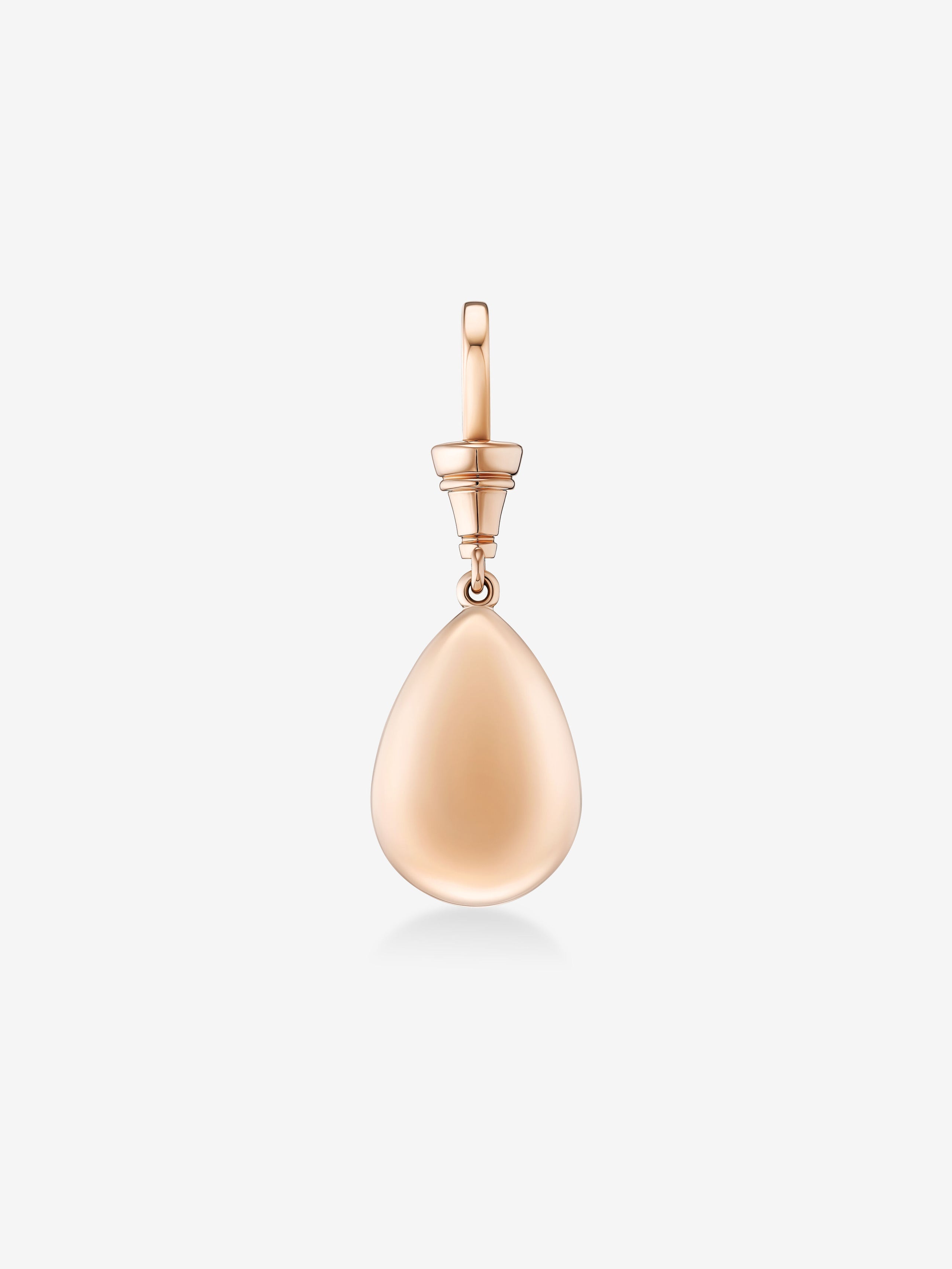 6.0CT Bezel Set Pear Lab Grown Diamond Georgian Style Cut-Down Setting Pendant