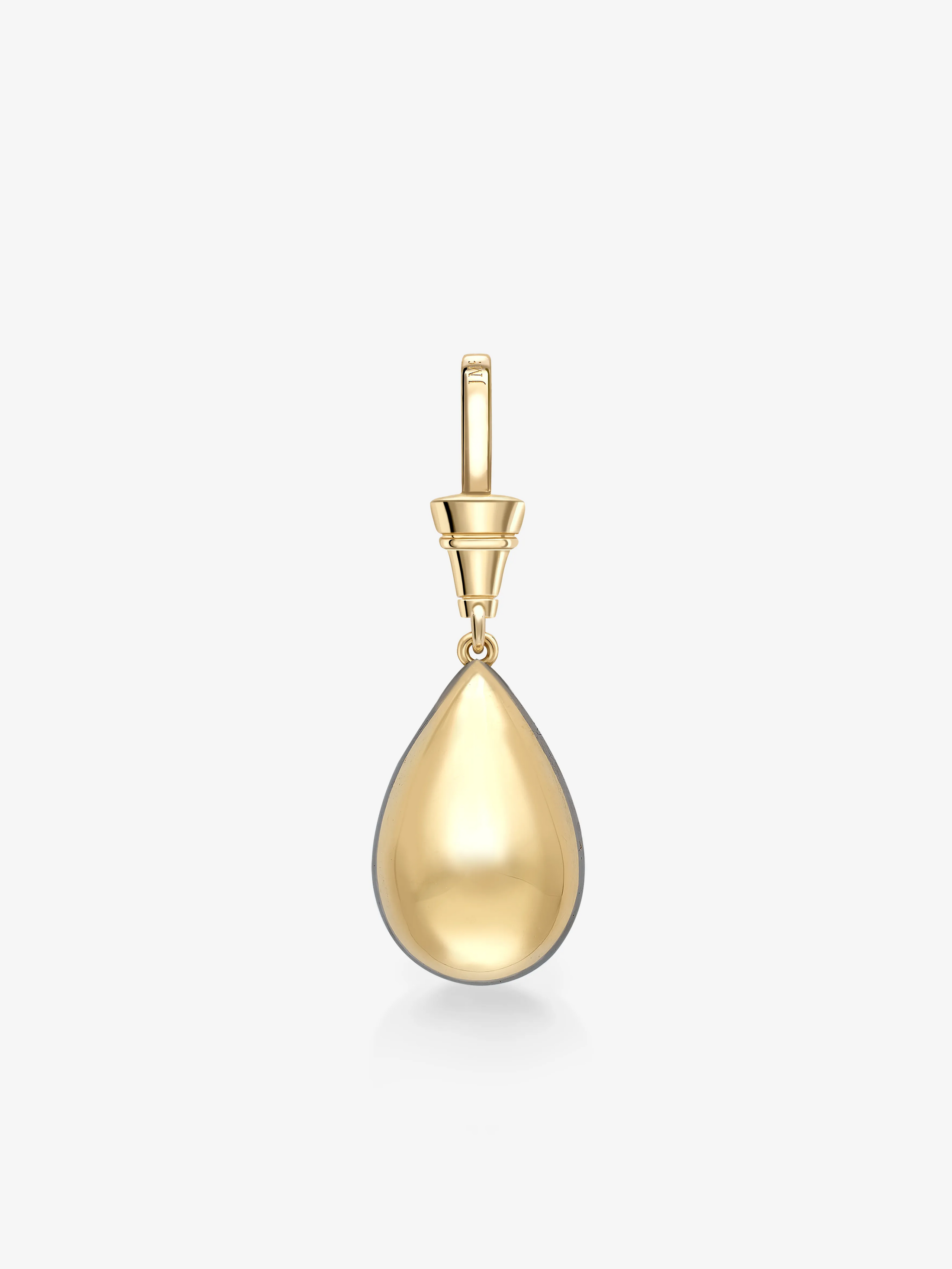 6.0CT Bezel Set Pear Lab Grown Diamond Georgian Style Cut-Down Setting Pendant