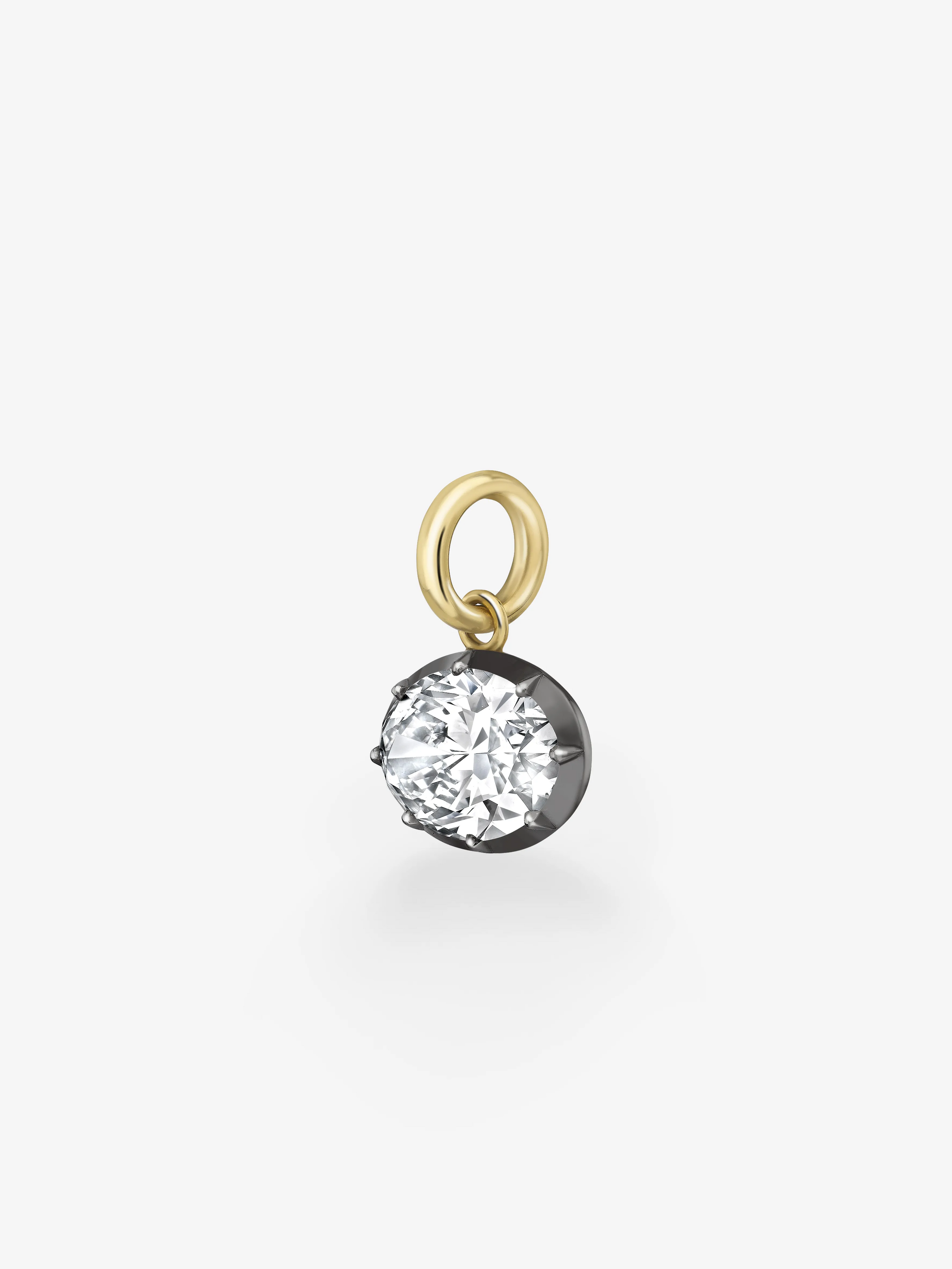 6.0CT Bezel Set Oval Lab Grown Diamond Georgian Style Cut-Down Setting Pendant
