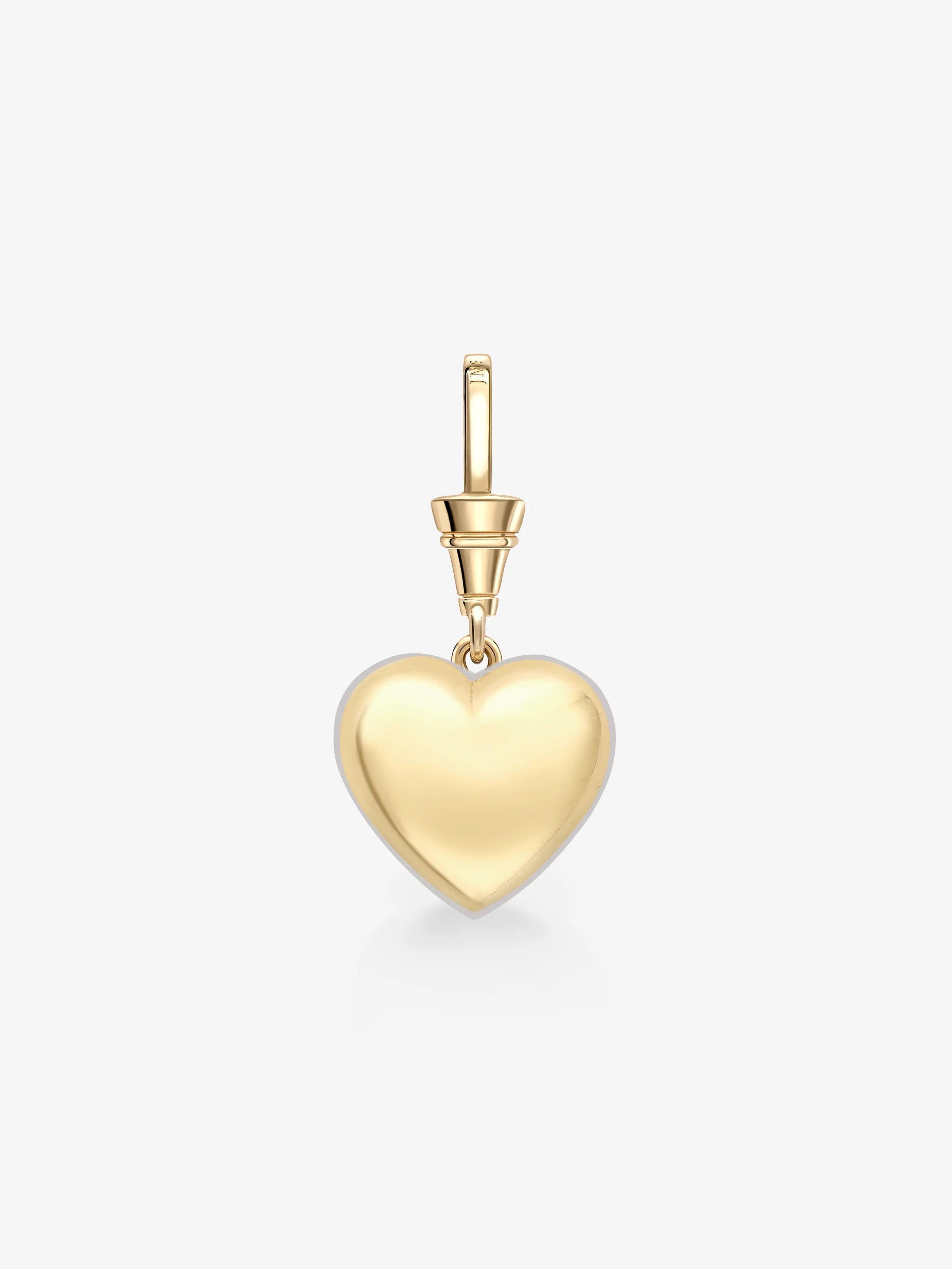 7.0CT Bezel Set Heart Lab Grown Diamond Georgian Style Cut-Down Setting Pendant