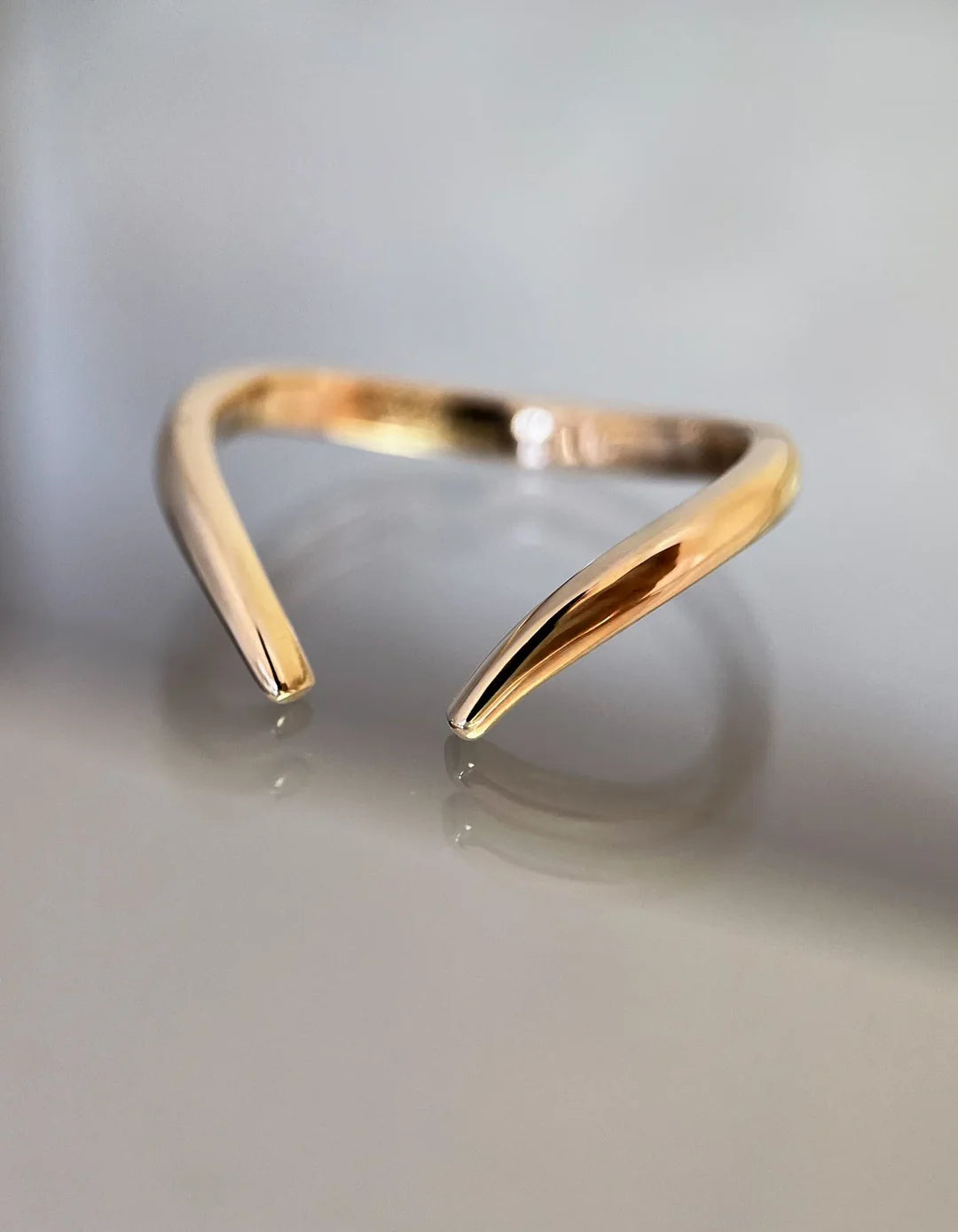 2.0CT Oval Cut Lab Grown Diamond Unique Ring With Open Cuff Band