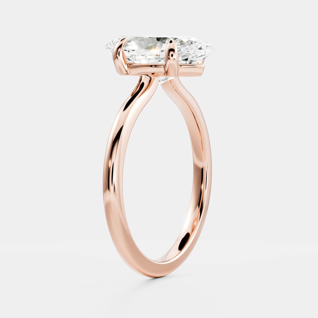 The Arie Ring - Marquise Solitaire