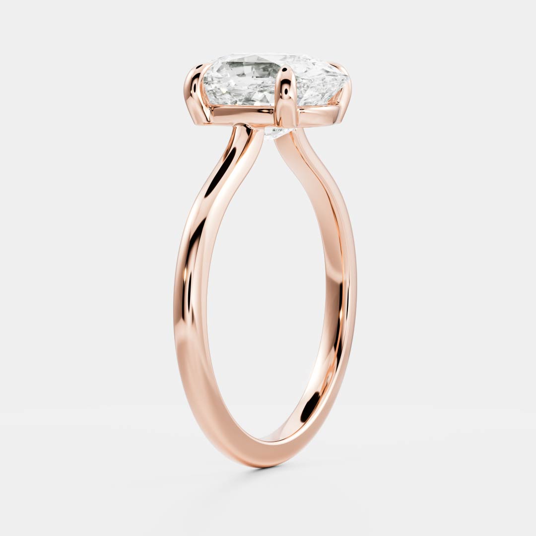 The Ophelia Ring - Elongated Cushion Solitaire
