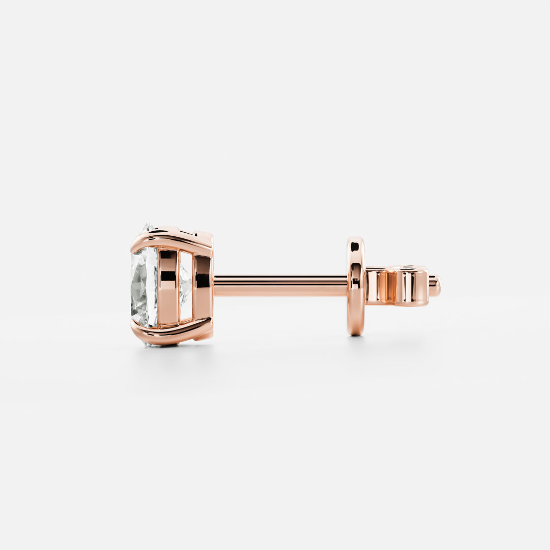 Oval Lab Grown Diamond Stud Earrings