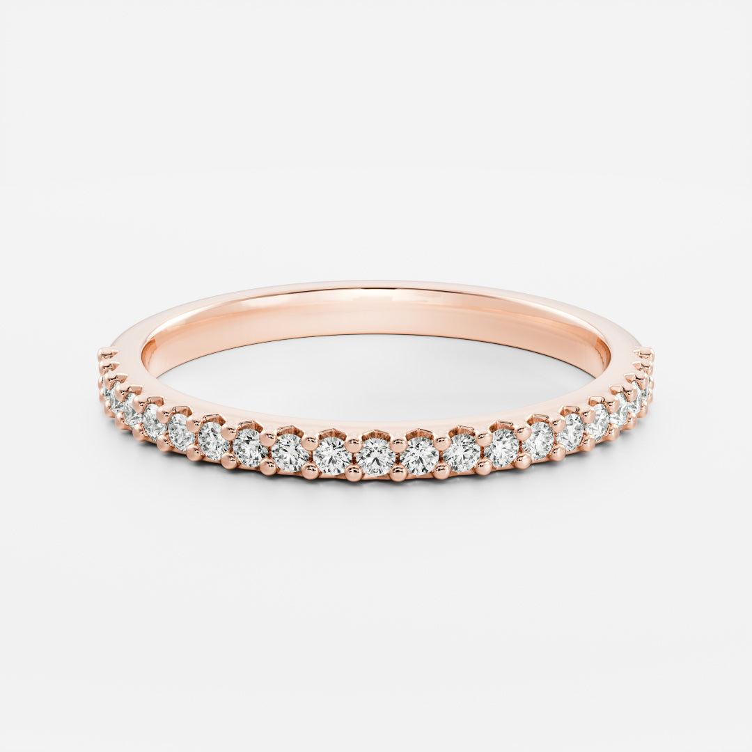 The Ava Ring  - Pavé Wedding Band