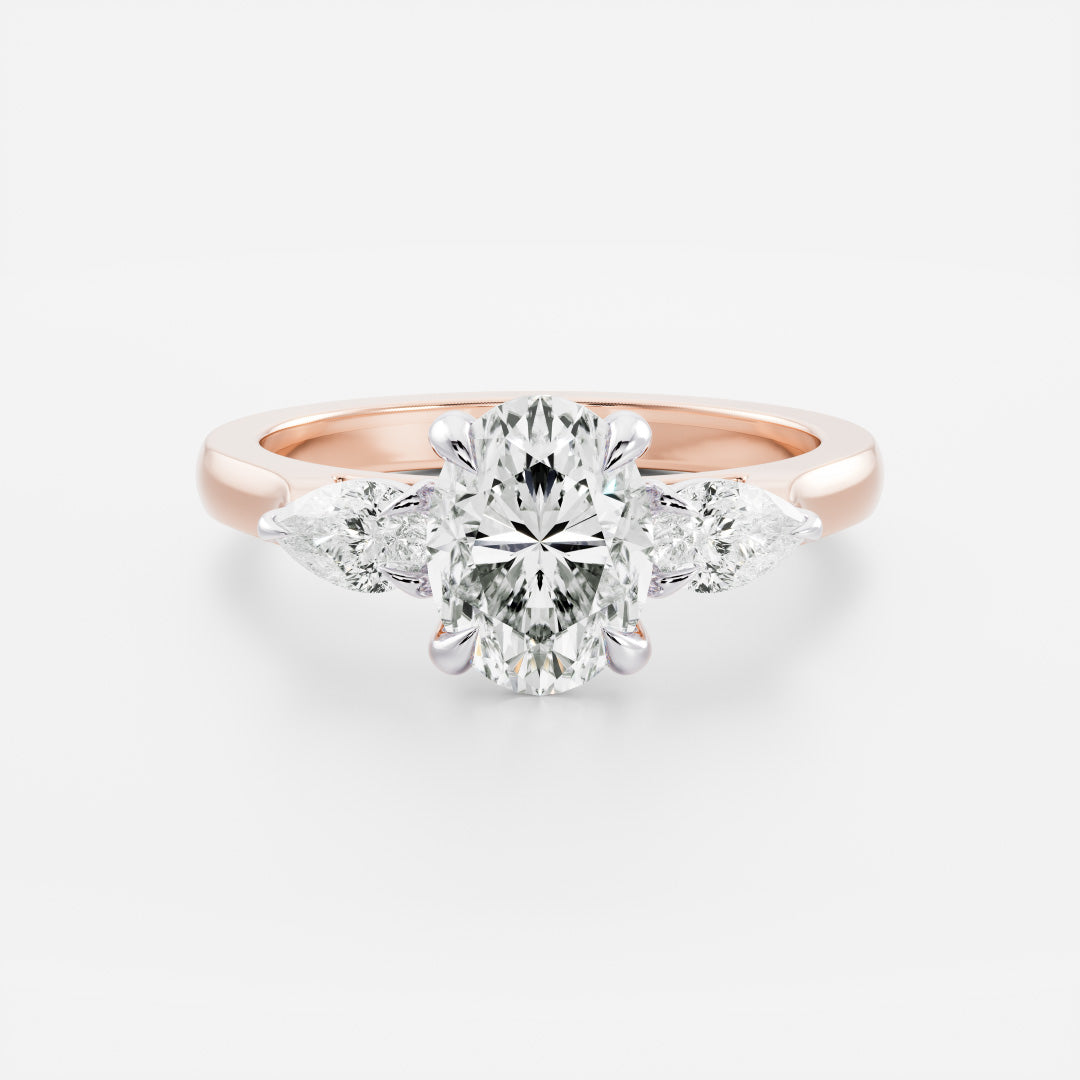 The Florence Ring - Oval and Pear Trilogy