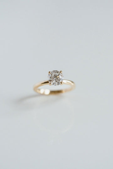 2.0CT Round Lab Grown Diamond Solitaire Engagement Ring