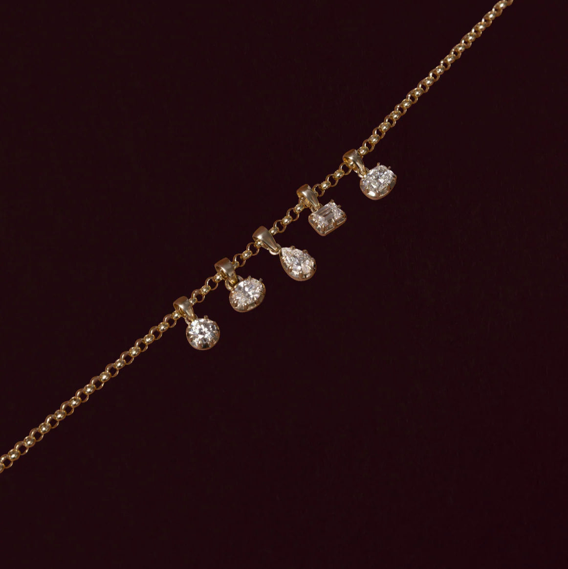 1.0CT Bezel Set Round Cut Lab Grown Diamond Pendant