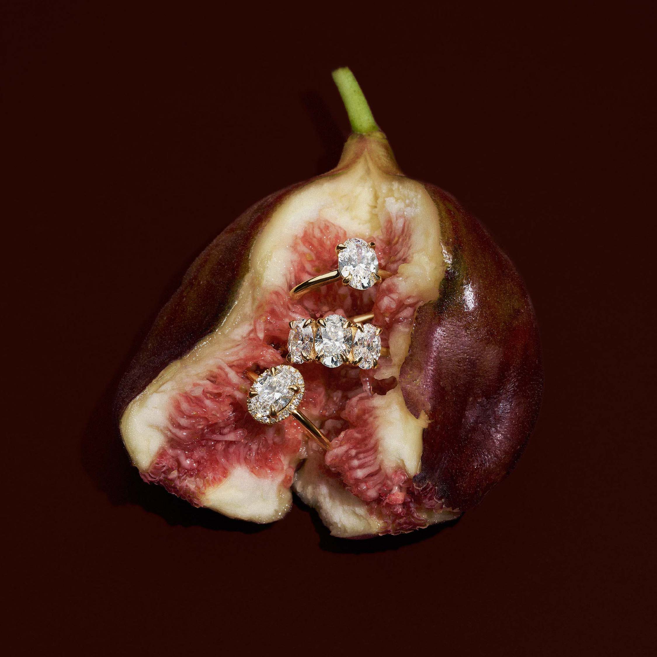 The Luise Ring® - Low Set Oval Solitaire