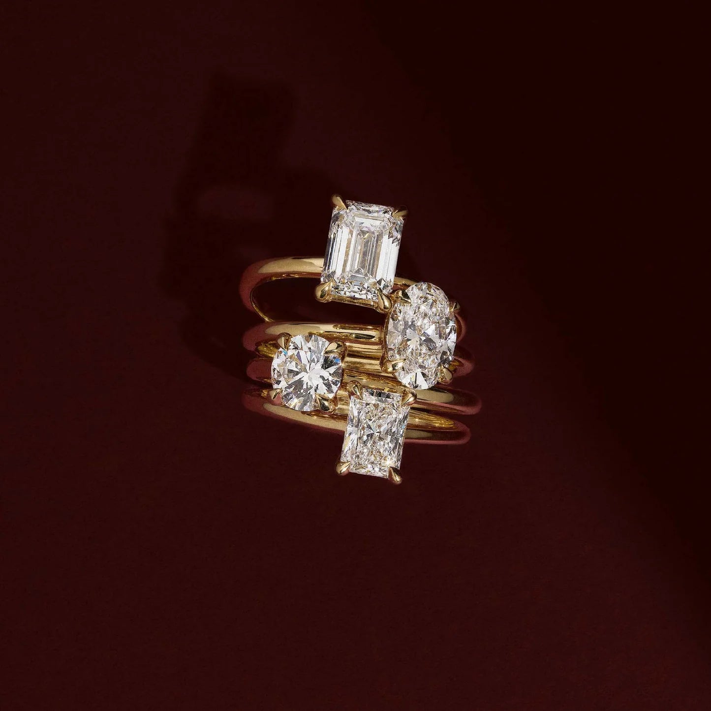 1.0CT Round Cut Lab Grown Diamond Solitaire Engagement Ring