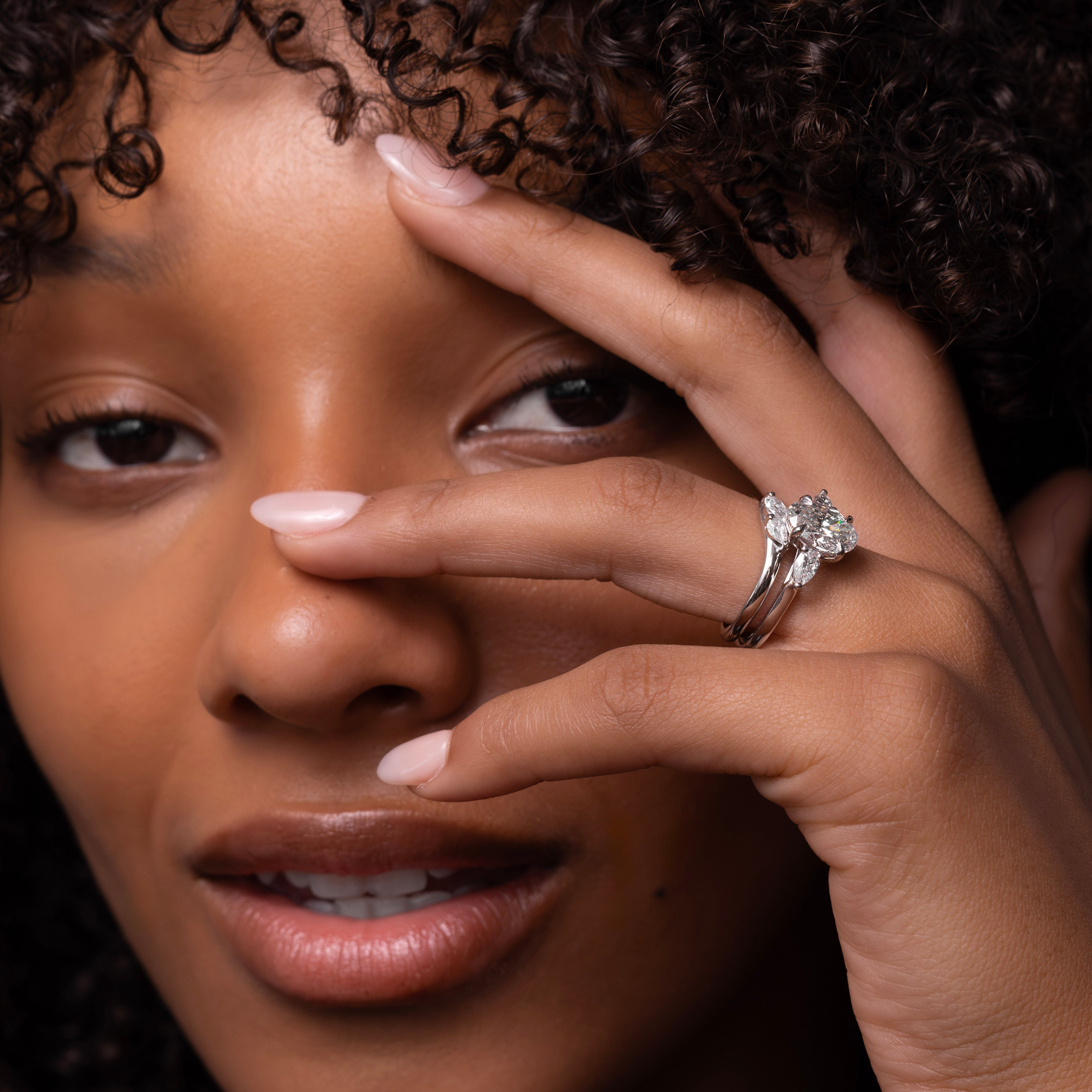 The Florence Ring - Oval and Pear Trilogy