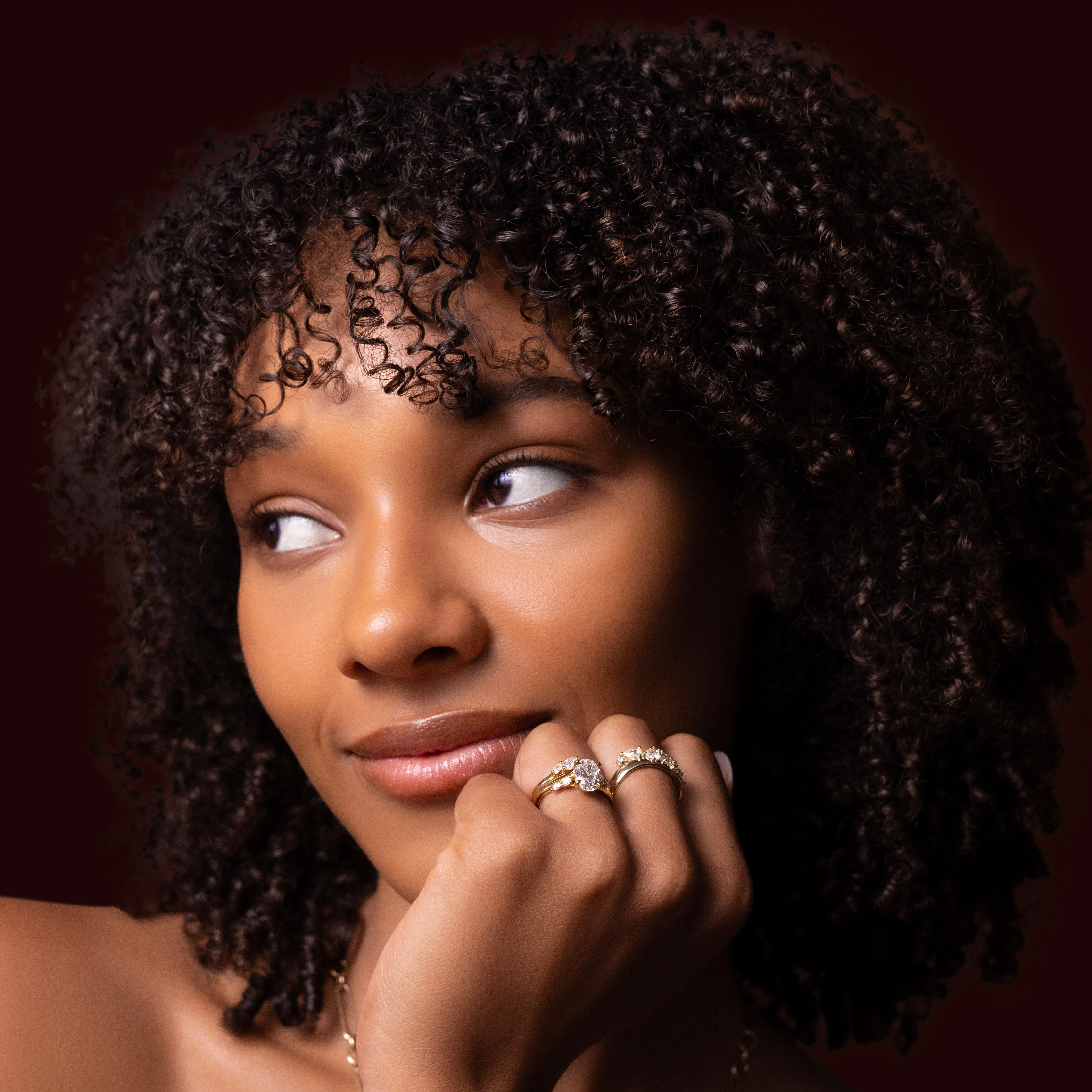 The Amira Ring™ - Oval with Marquise Accents