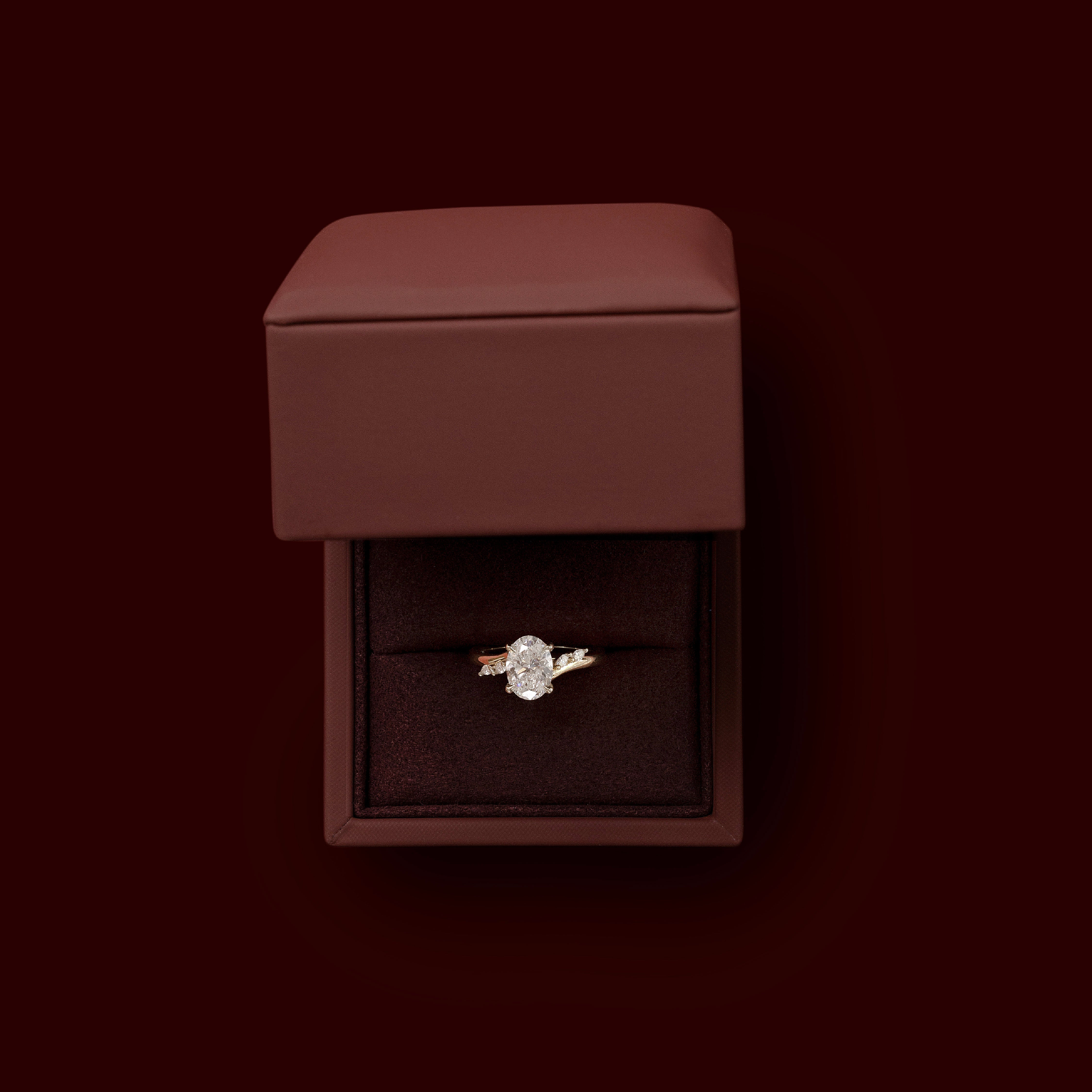 The Amira Ring™ - Oval with Marquise Accents