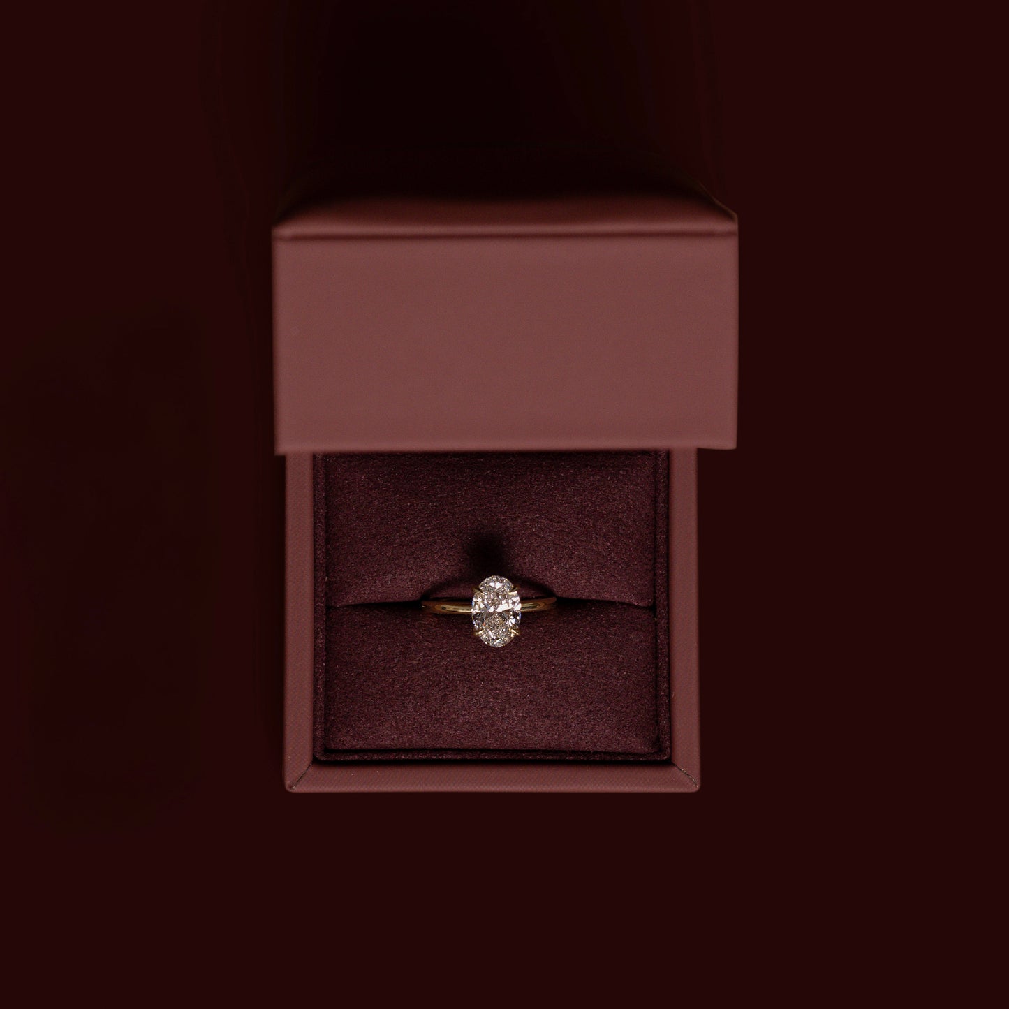 2.50CT Oval Cut Lab Grown Diamond Solitaire Engagement Ring