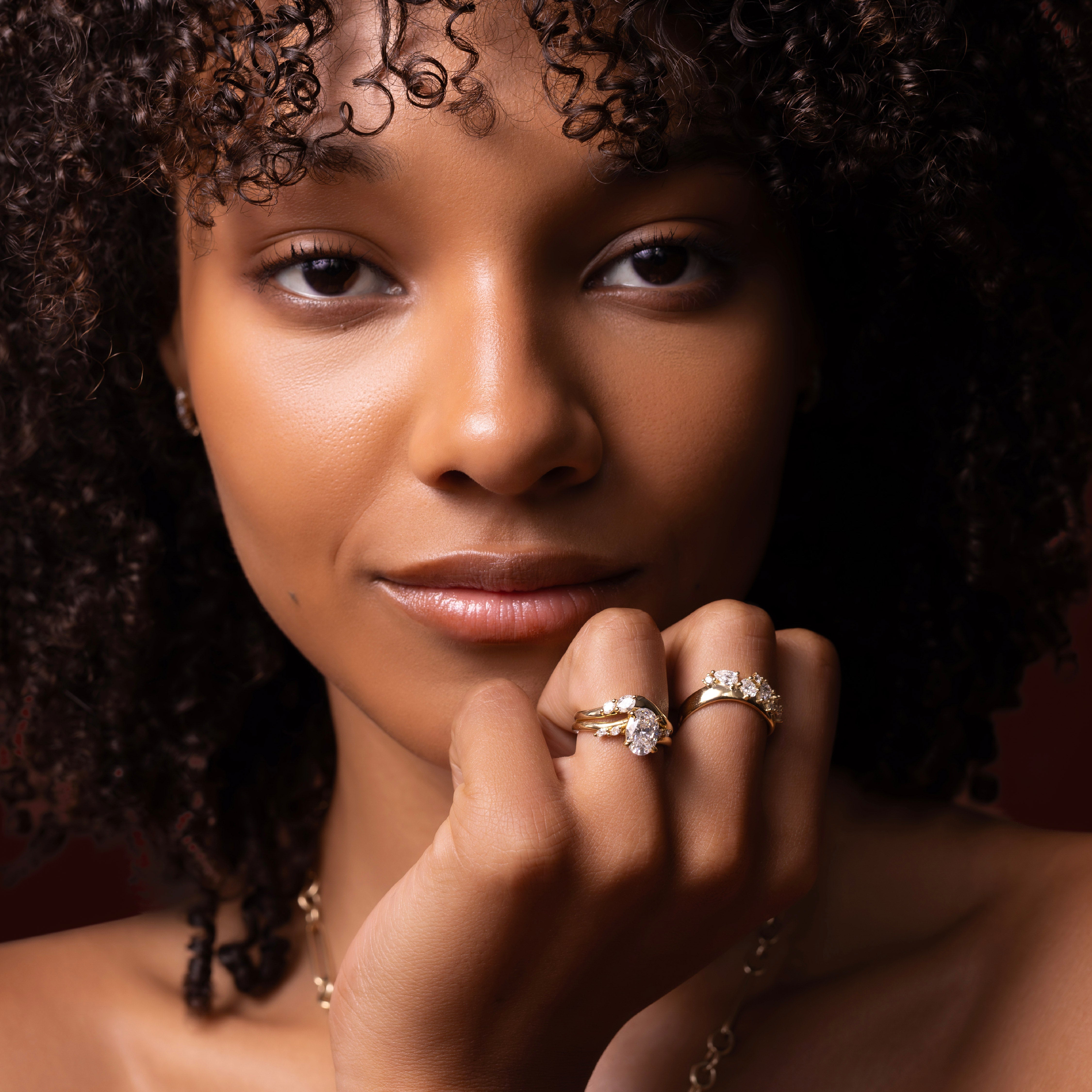 The Amira Ring™ - Oval with Marquise Accents