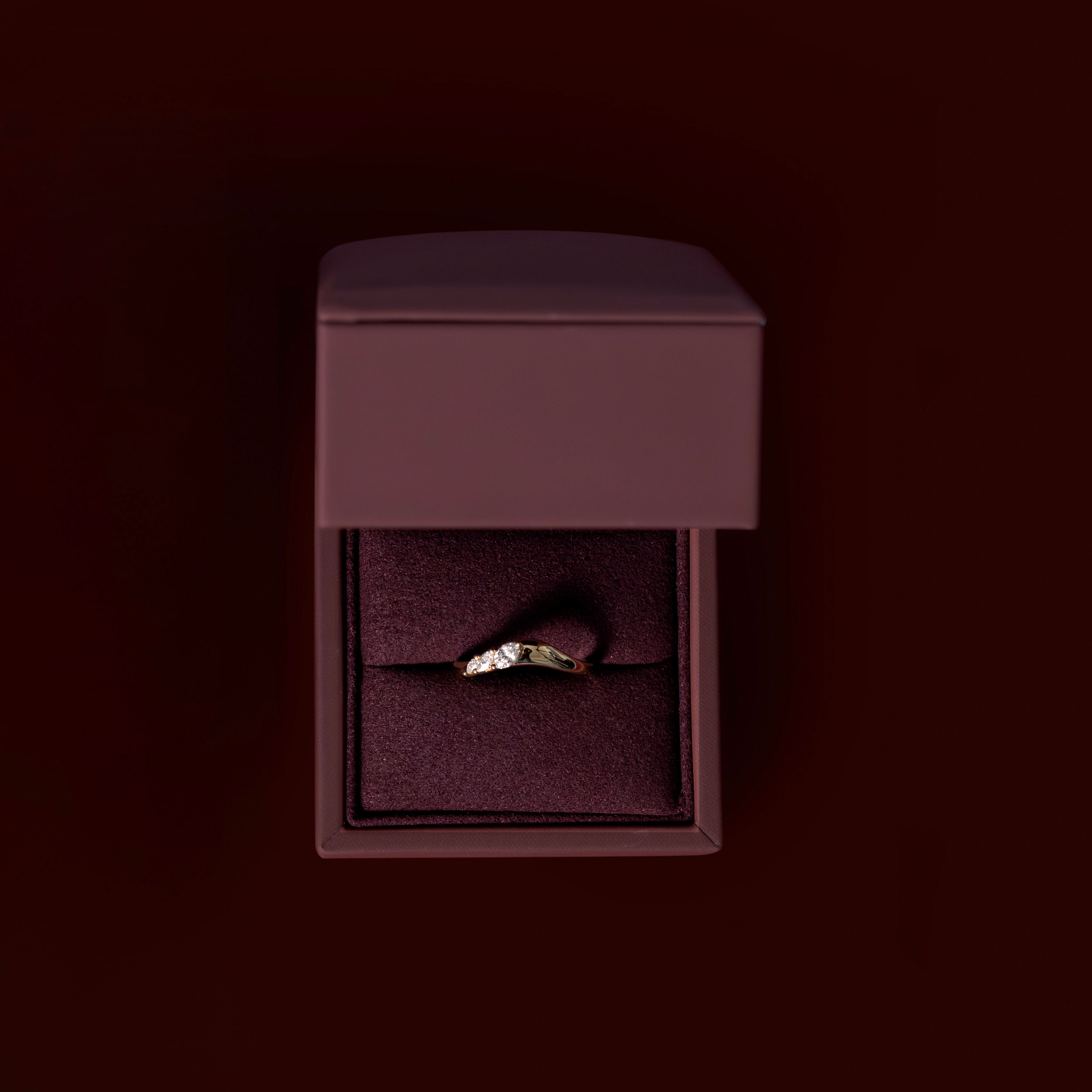 The Eve Ring - Curved Marquise Ceremonial Ring