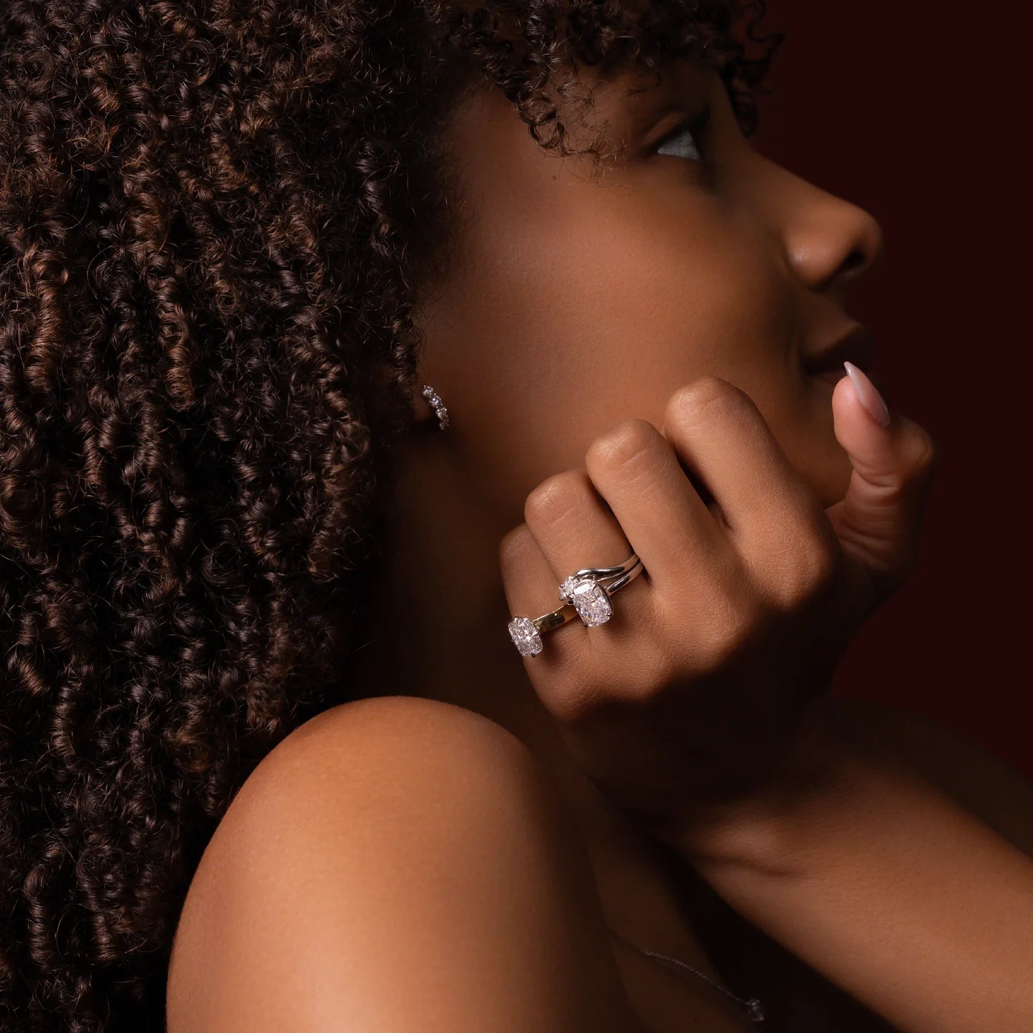 1.50CT Bezel Set Elongated Cushion Cut Lab Grown Diamond Solitaire Engagement Ring