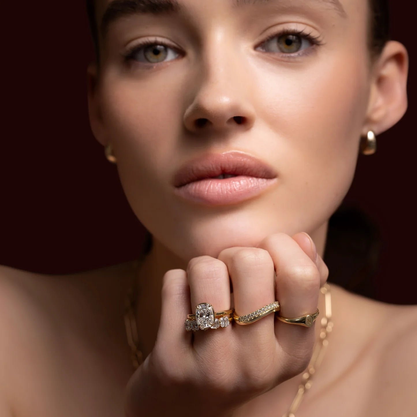 1.50CT Elongated Cushion Cut Lab Grown Diamond Bezel Solitaire Engagement Ring