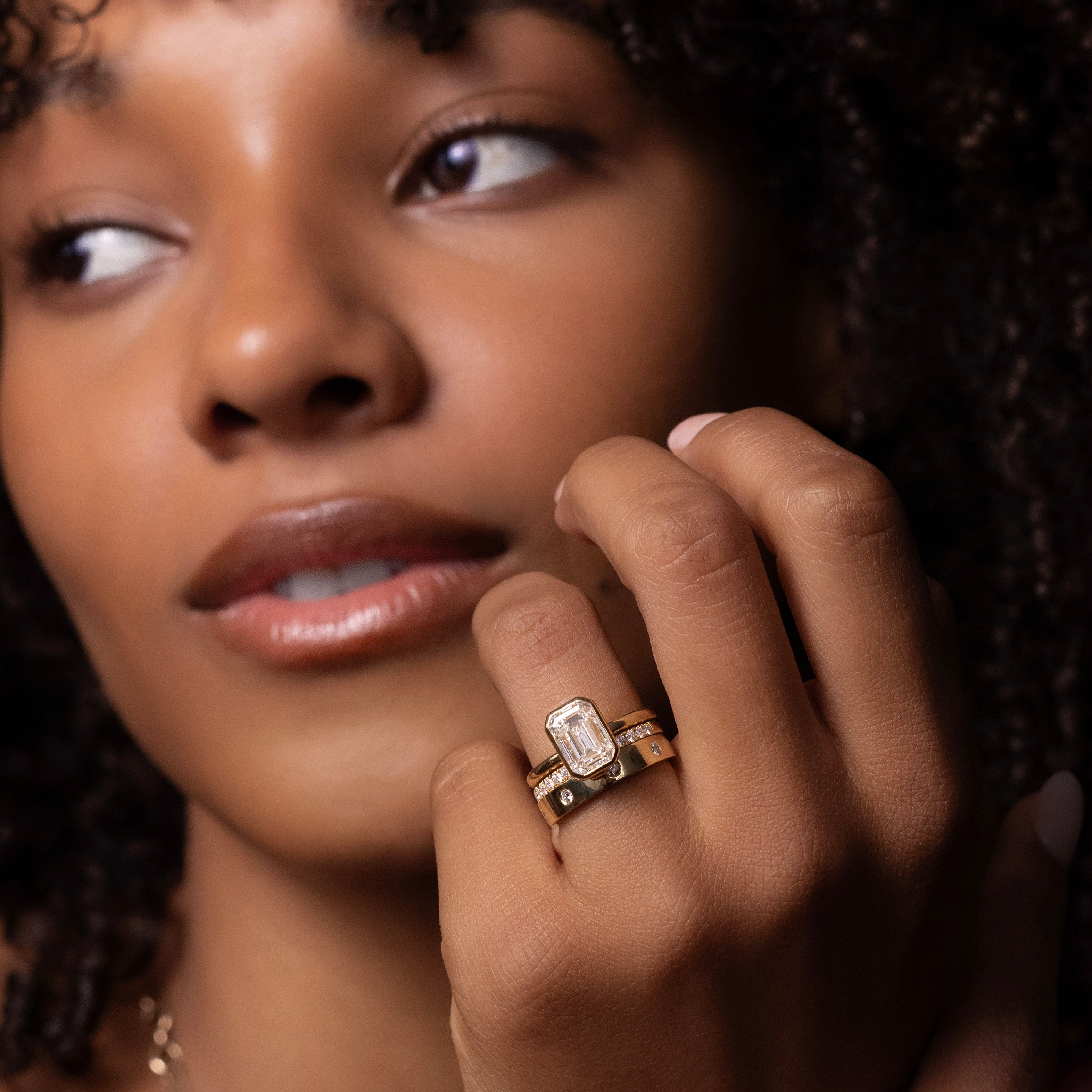 The Ava Ring  - Pavé Wedding Band