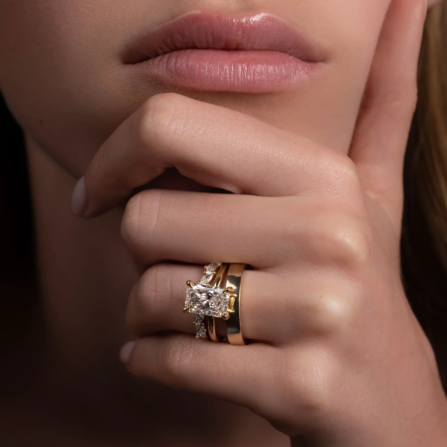 2.50CT Radiant Cut Lab Grown Diamond Solitaire Engagement Ring