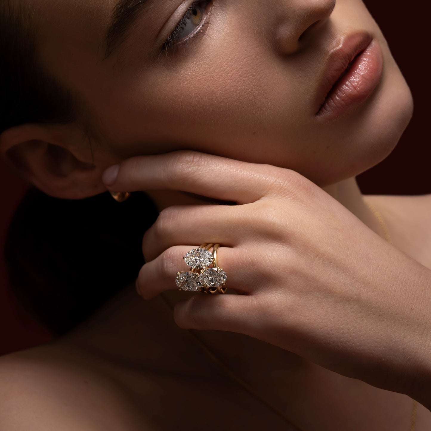2.50CT Oval Cut Lab Grown Diamond Solitaire Engagement Ring