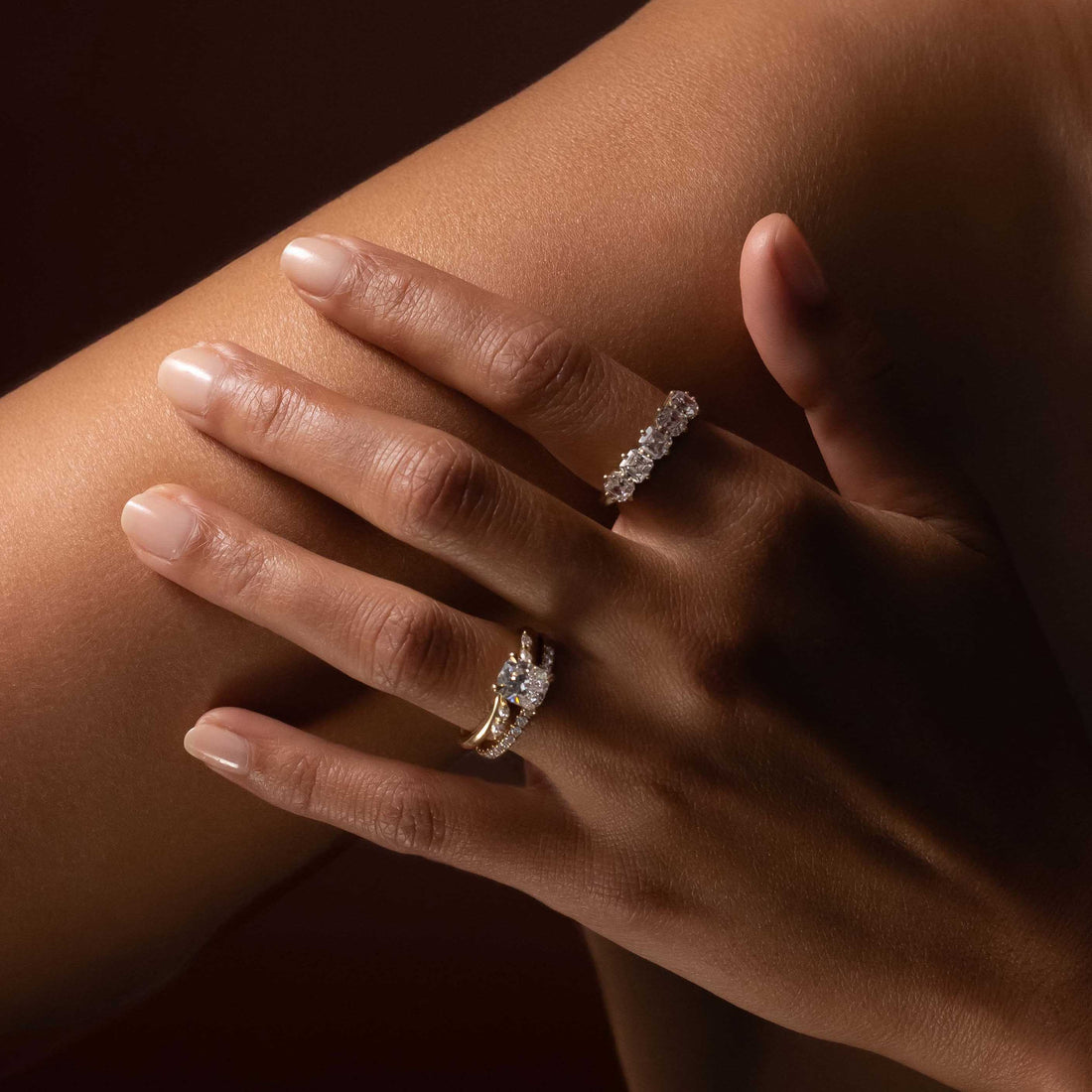 The Ava Ring  - Pavé Wedding Band