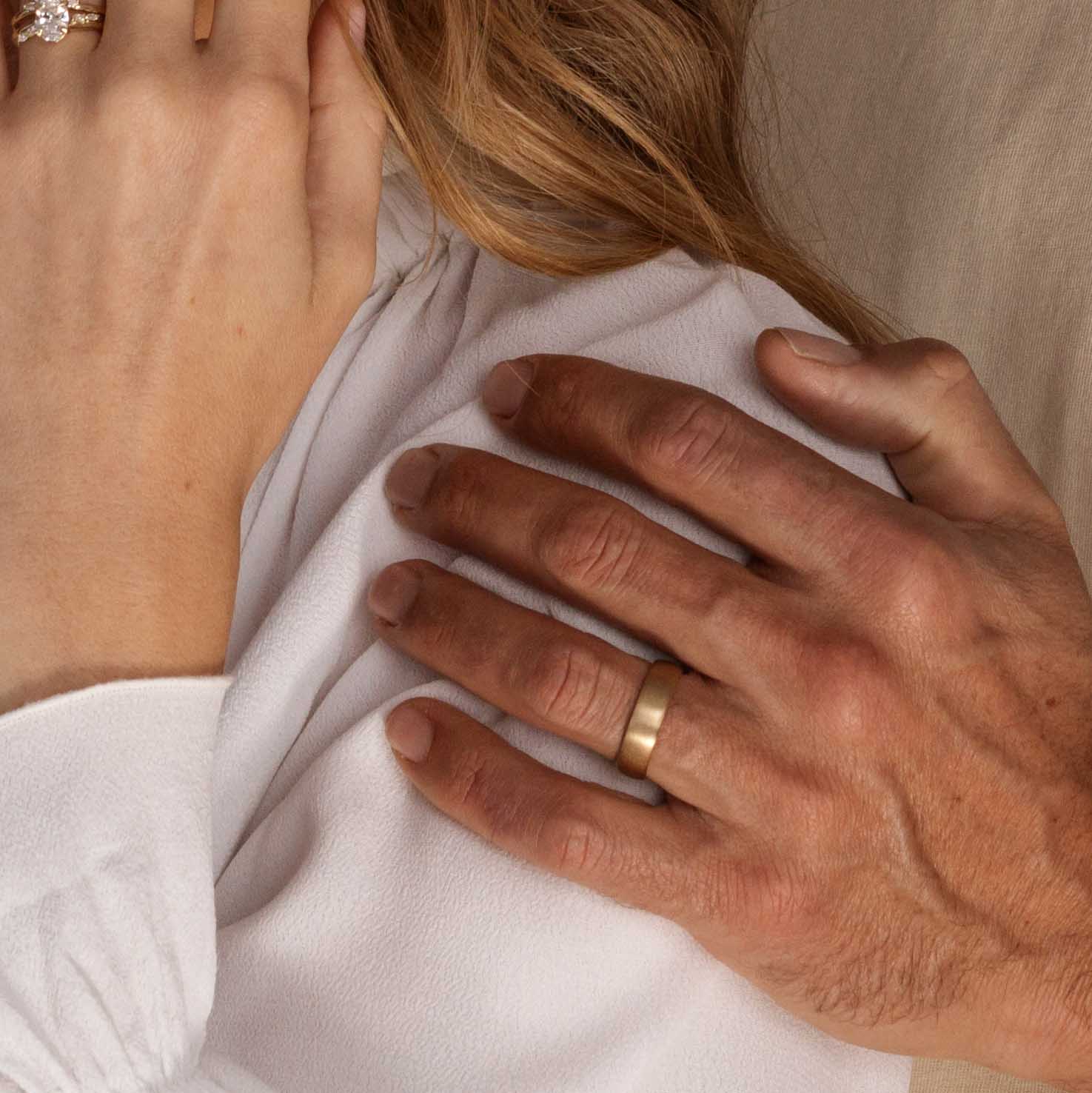 The Nikolas Ring - Brushed Classic Comfort Fit Men's Ceremonial Band