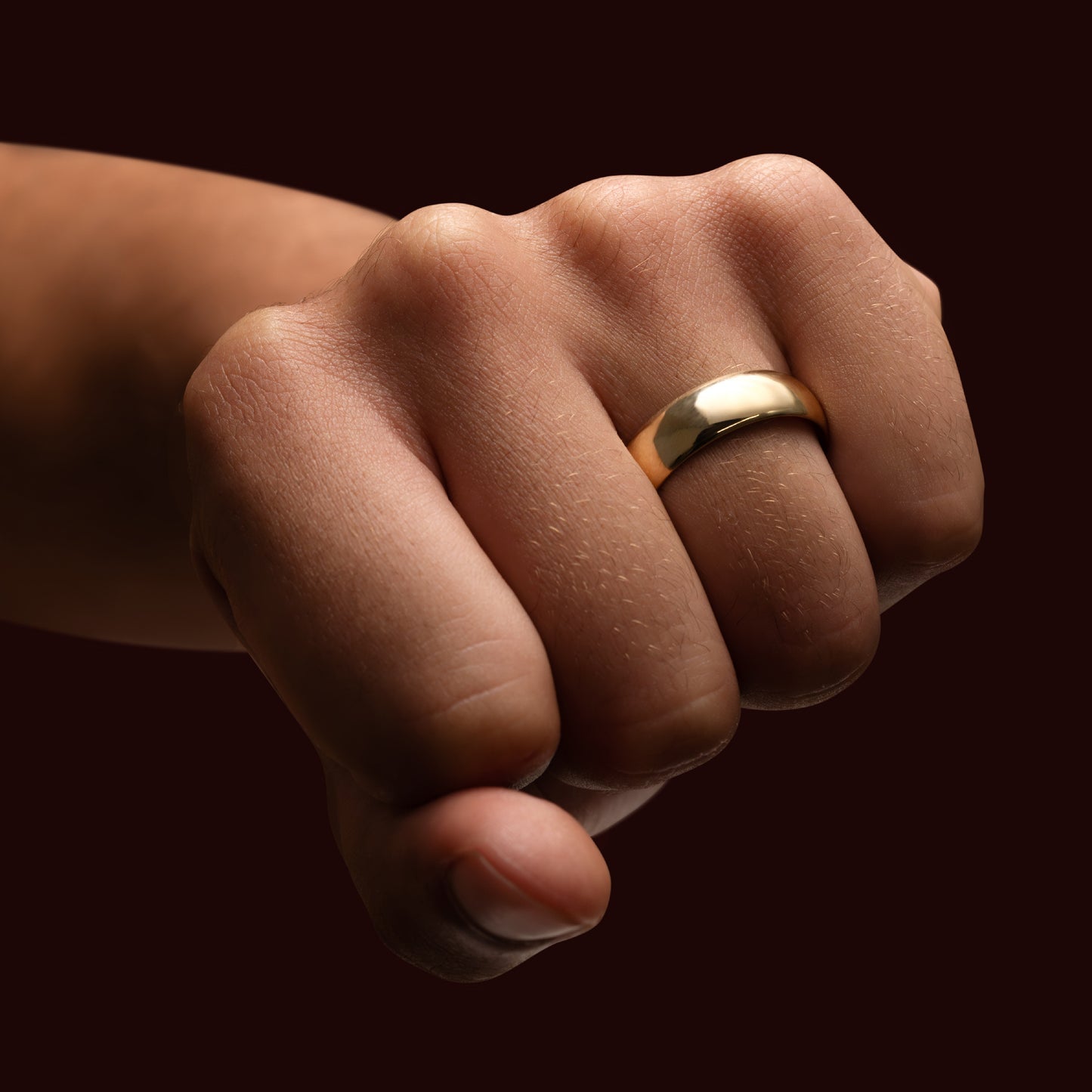 14K Solid Gold Classic Men's Wedding Band