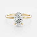 2.50CT Oval Cut Lab Grown Diamond Solitaire Engagement Ring