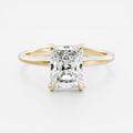 2.50CT Radiant Cut Lab Grown Diamond Solitaire Engagement Ring