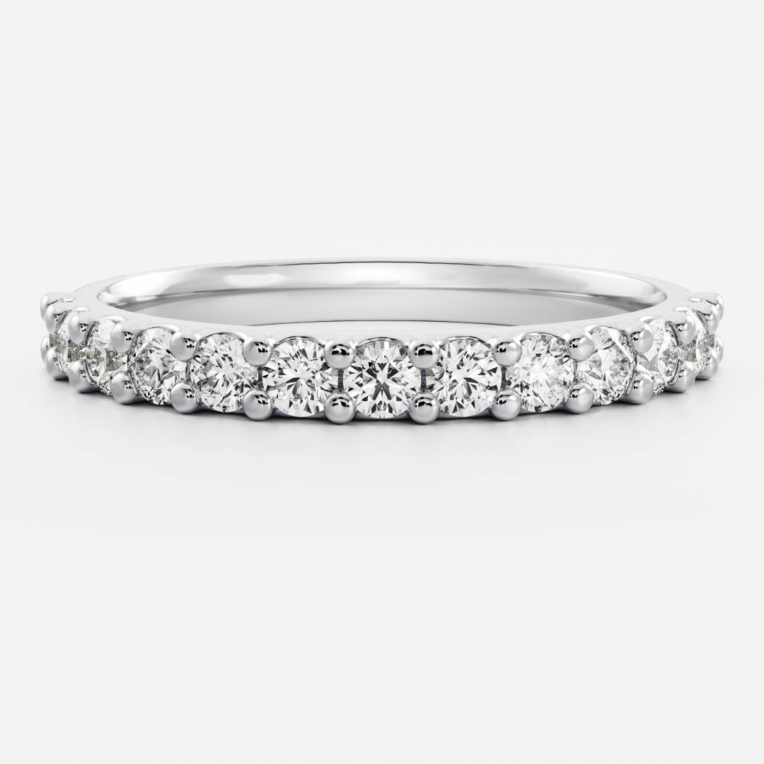 The Skylar Ring - Large Pavé Band