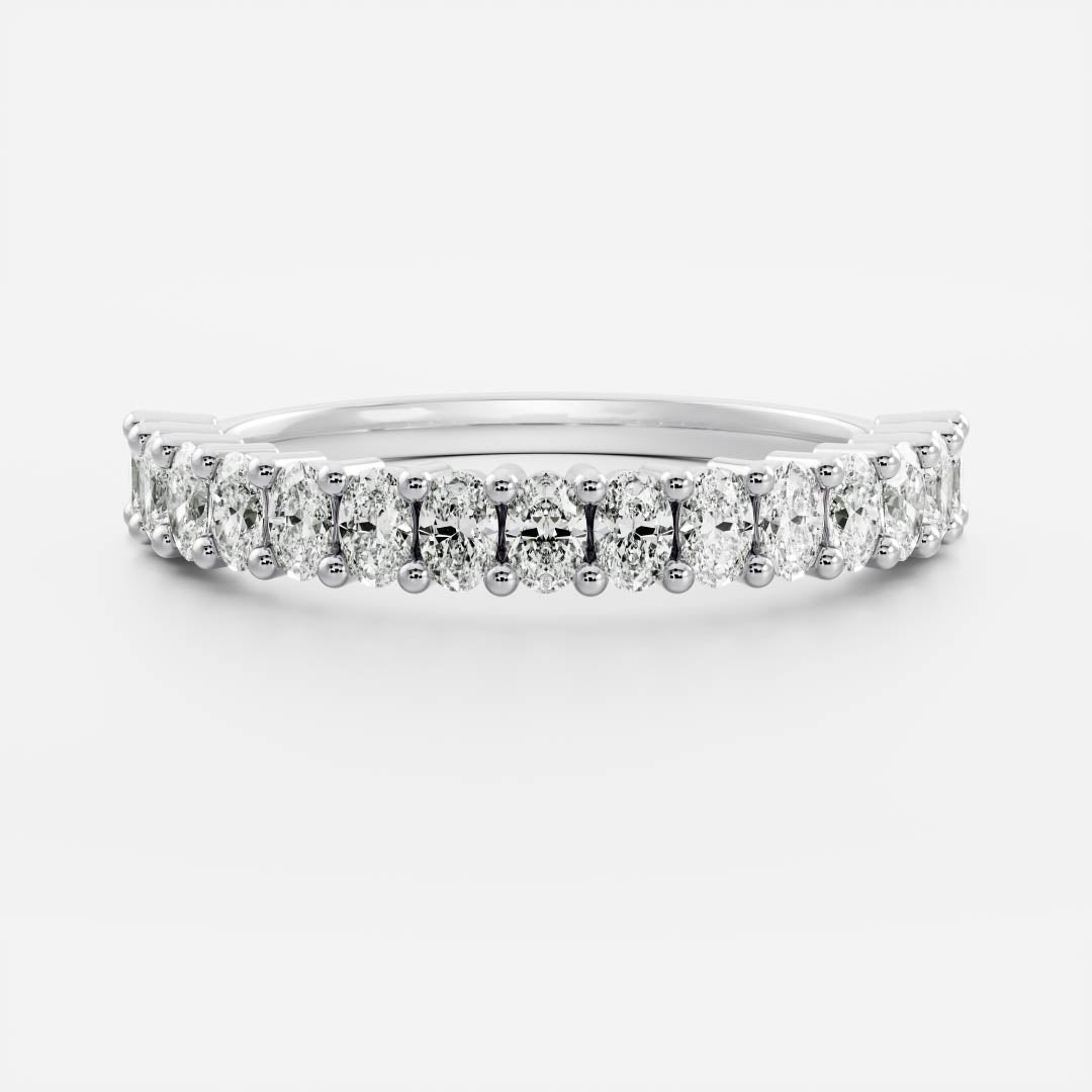 The Gia Ring - Half Oval Band