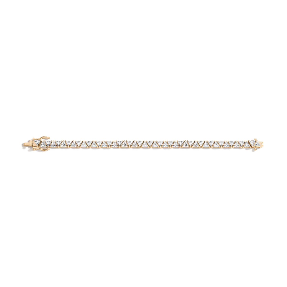 Trillion Cut Lab Grown Diamond Tennis Bracelet