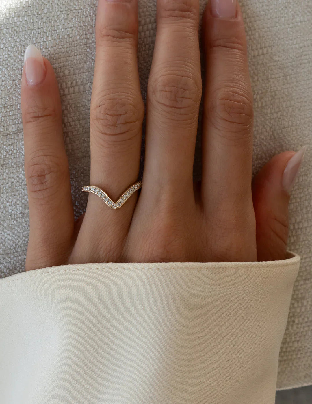 2.0CT Asscher Lab Grown Diamond By Pass Unique Ring With Band