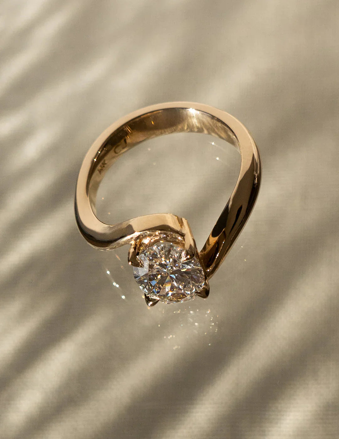 2.0CT Oval Lab Grown Diamond By Pass Unique Ring With Band