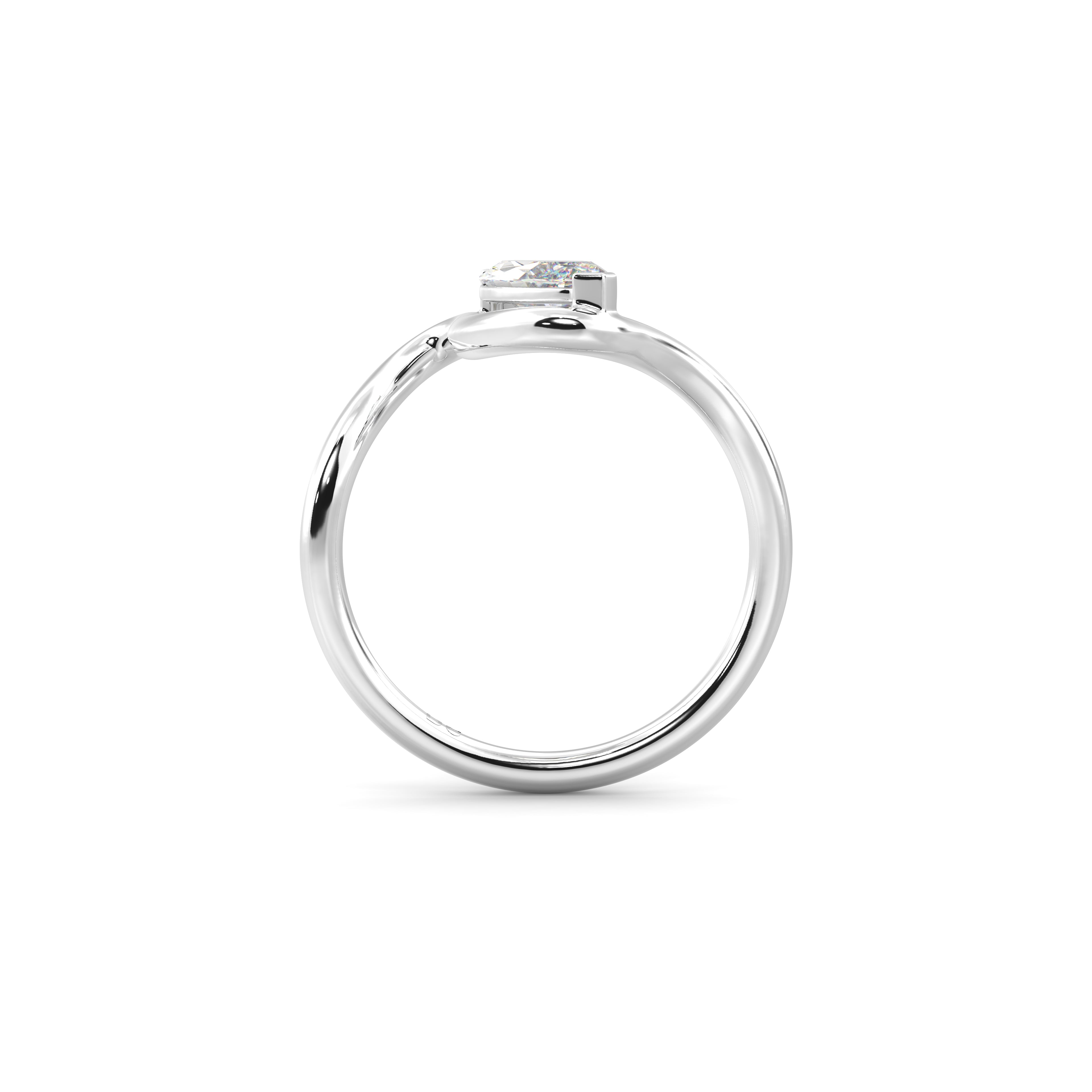 2.0CT Marquise Lab Grown Diamond Bypass Engagement Ring