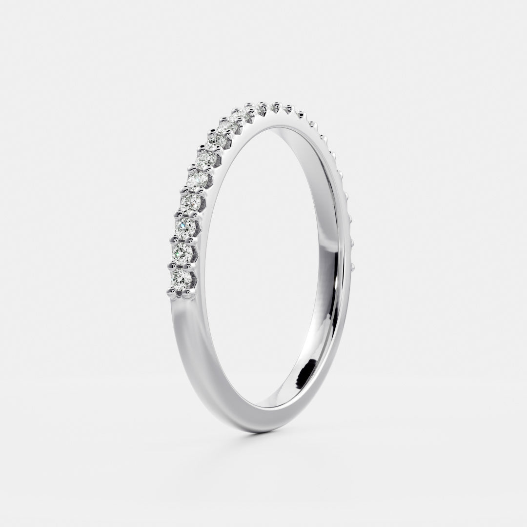 The Ava Ring  - Pavé Wedding Band