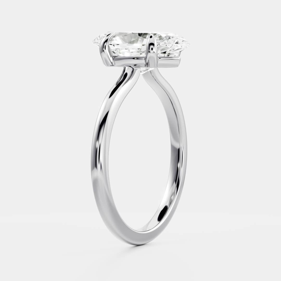 The Arie Ring - Marquise Solitaire