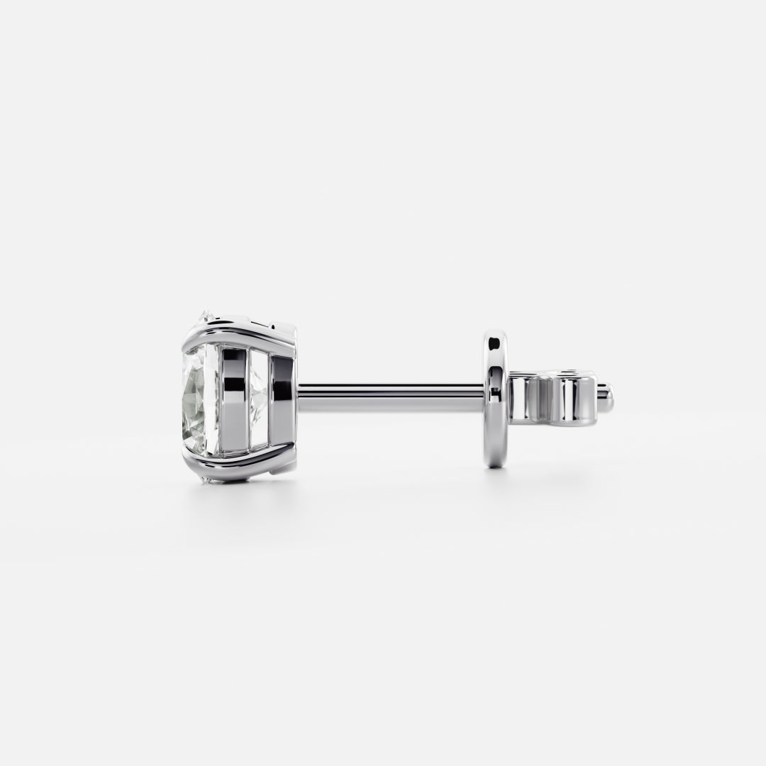 Oval Lab Grown Diamond Stud Earrings
