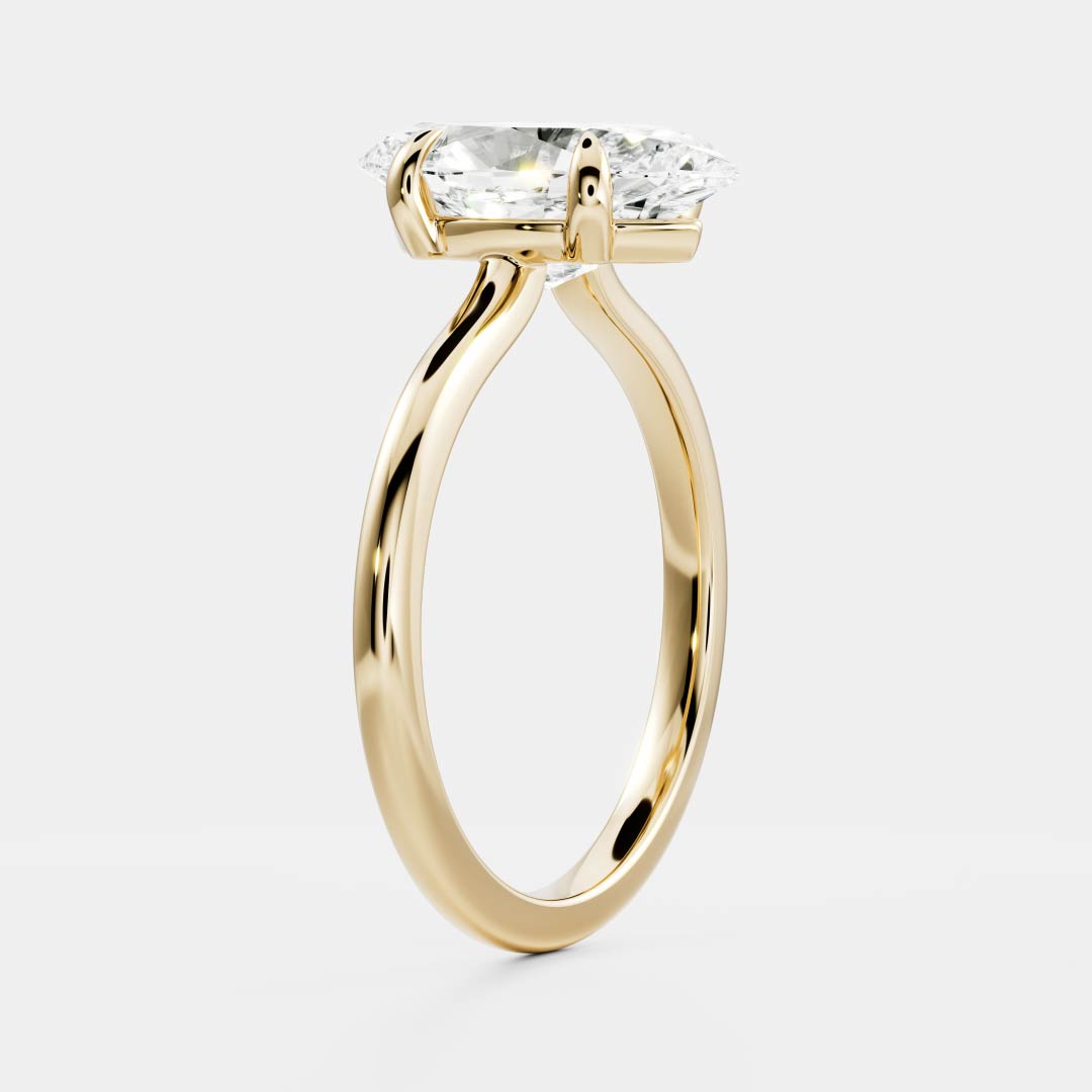 The Arie Ring - Marquise Solitaire