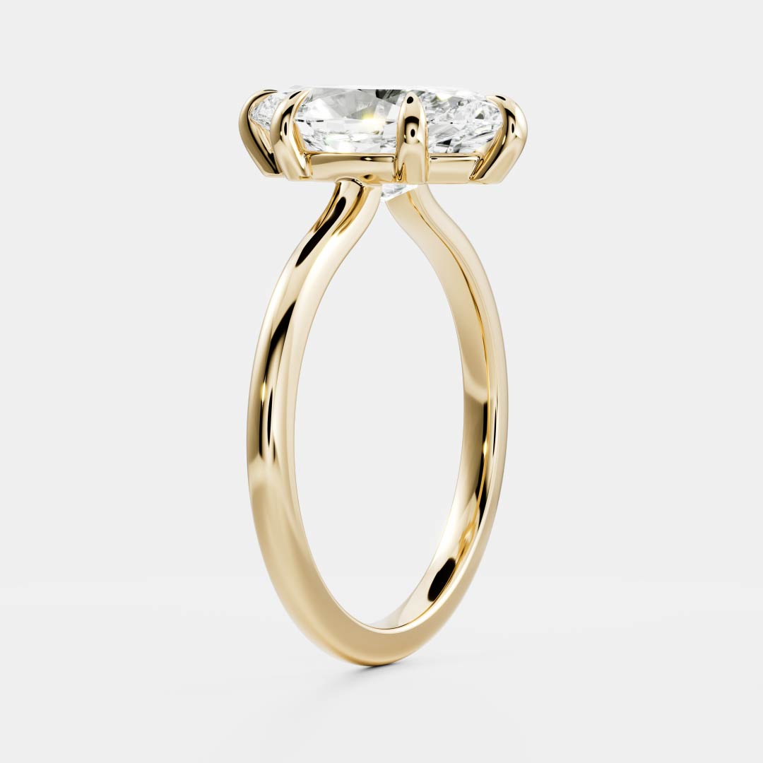 The Arie Ring - Marquise Solitaire