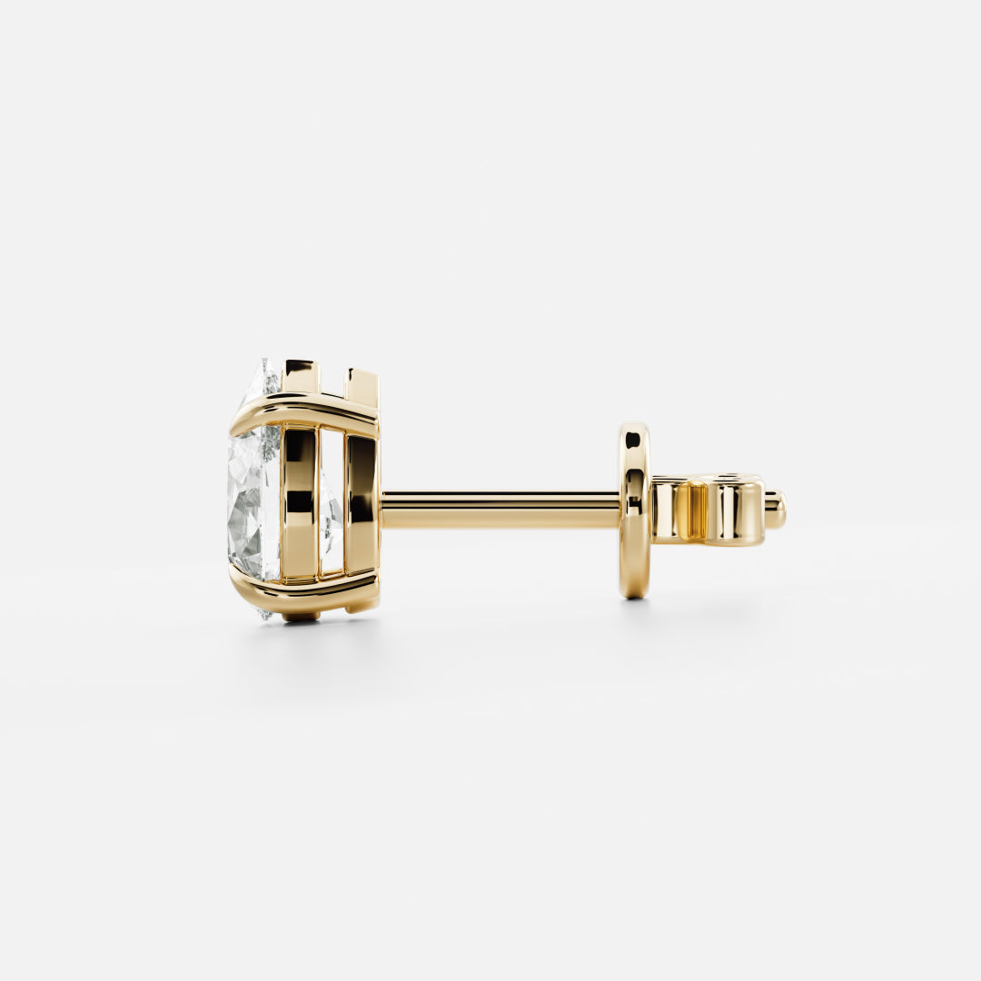 Pear Lab Grown Diamond Stud Earrings
