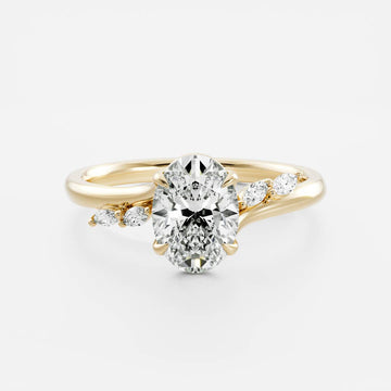 The Amira Ring™ - Oval with Marquise Accents